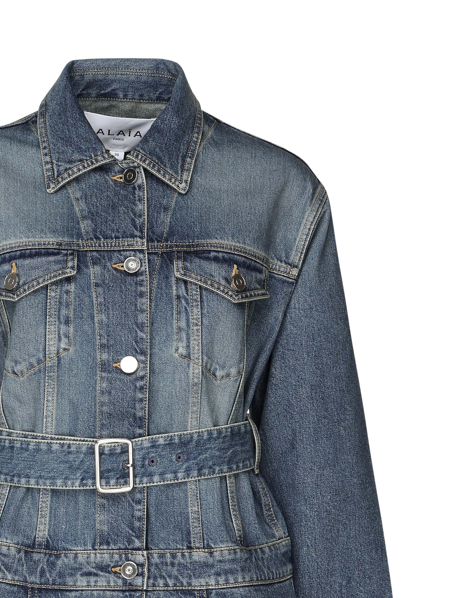 Giacca in denim con baschina