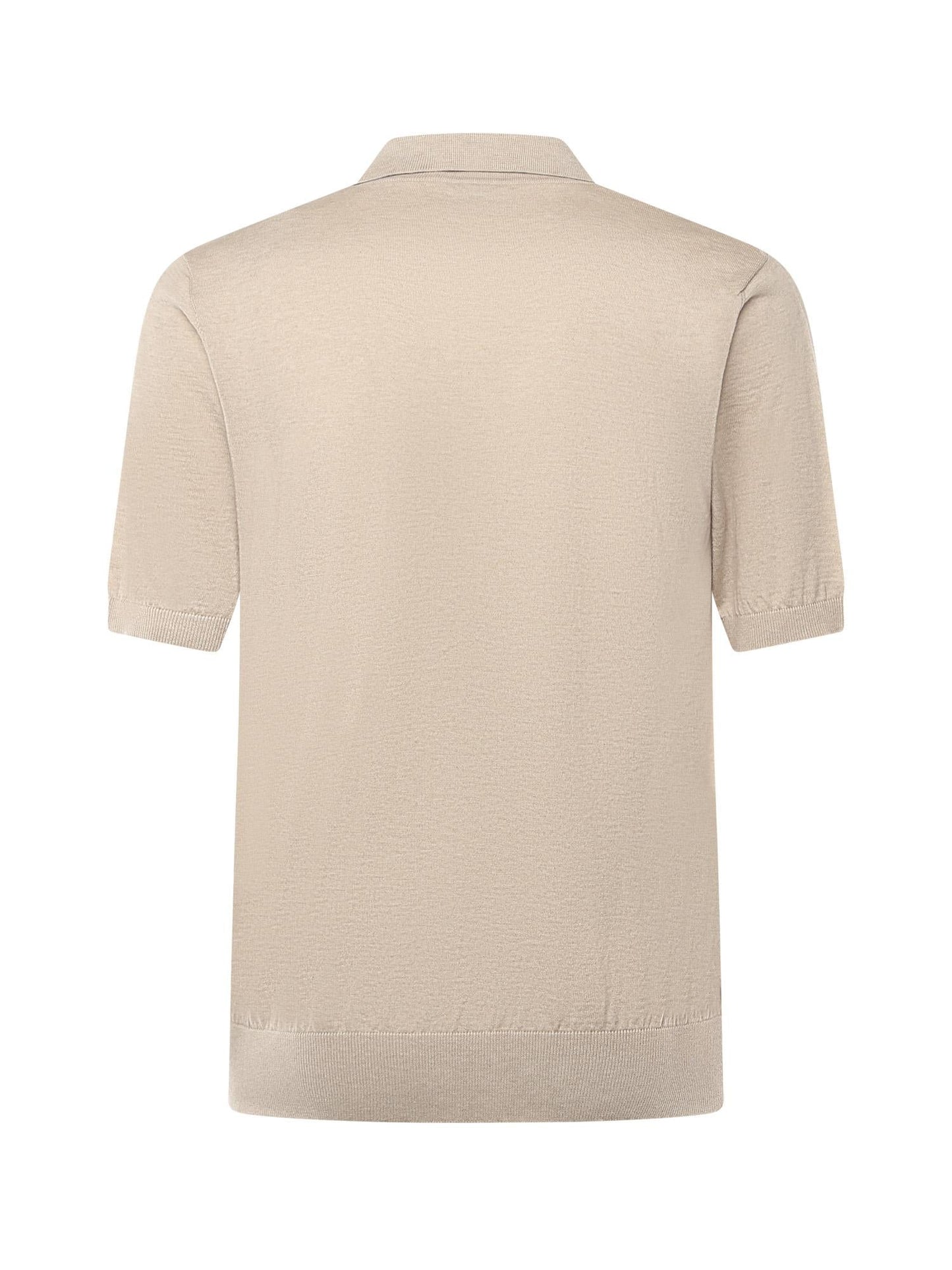 Polo in cotone e cashmere