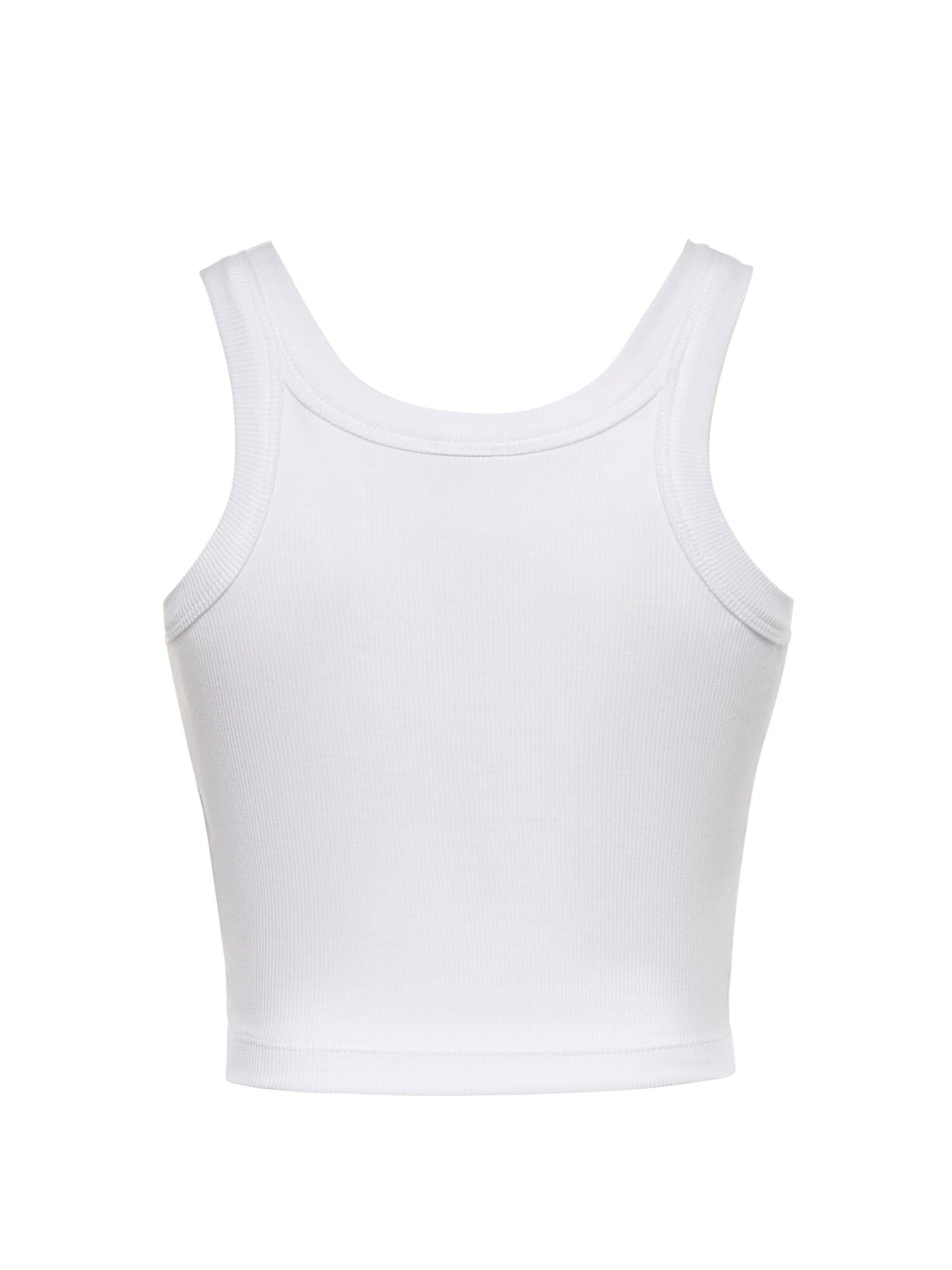 Canotta cropped con logo