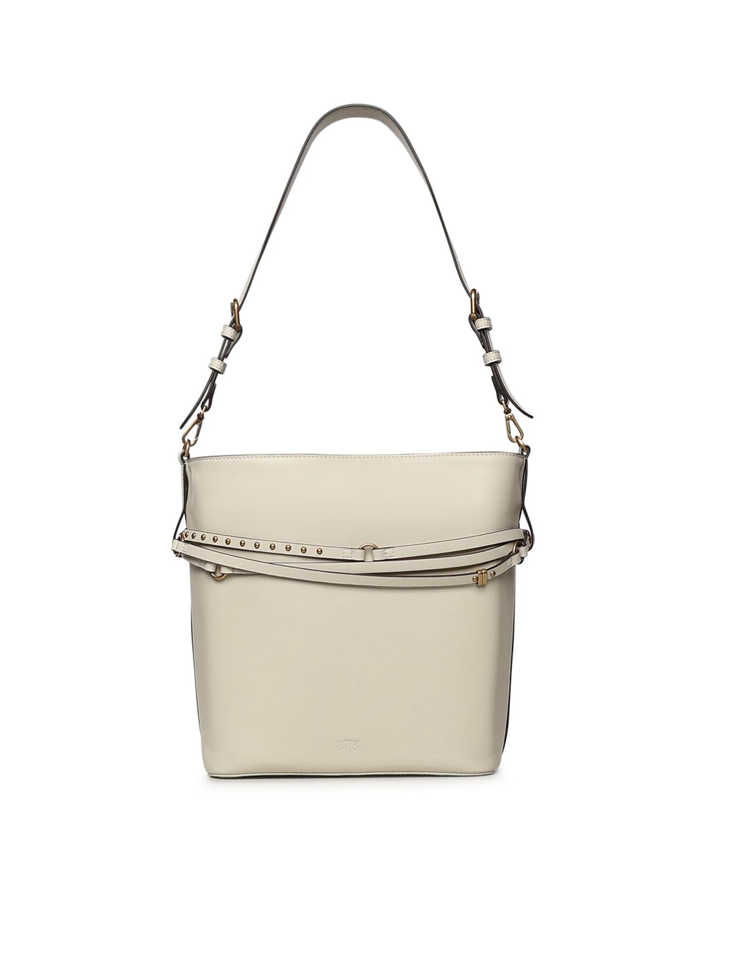 Borsa a spalla media Bucket Belt Bag in pelle