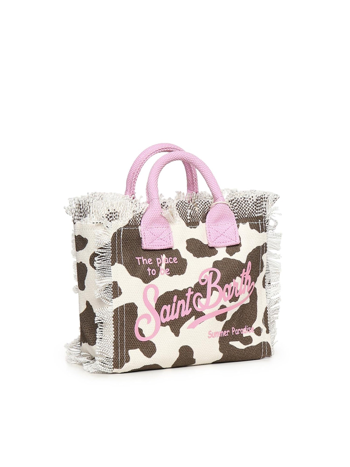 Borsa Vanity mini in canvas con stampa