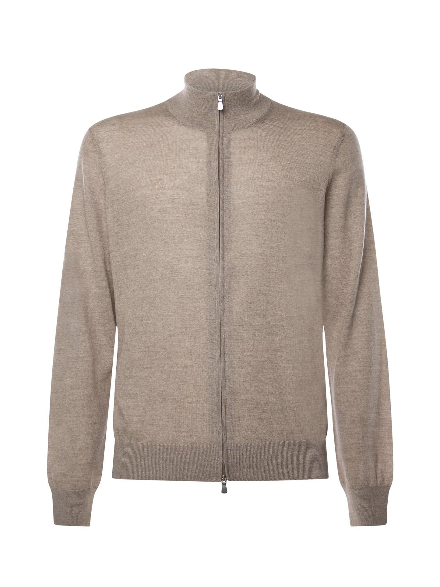 Giacca con zip in lana