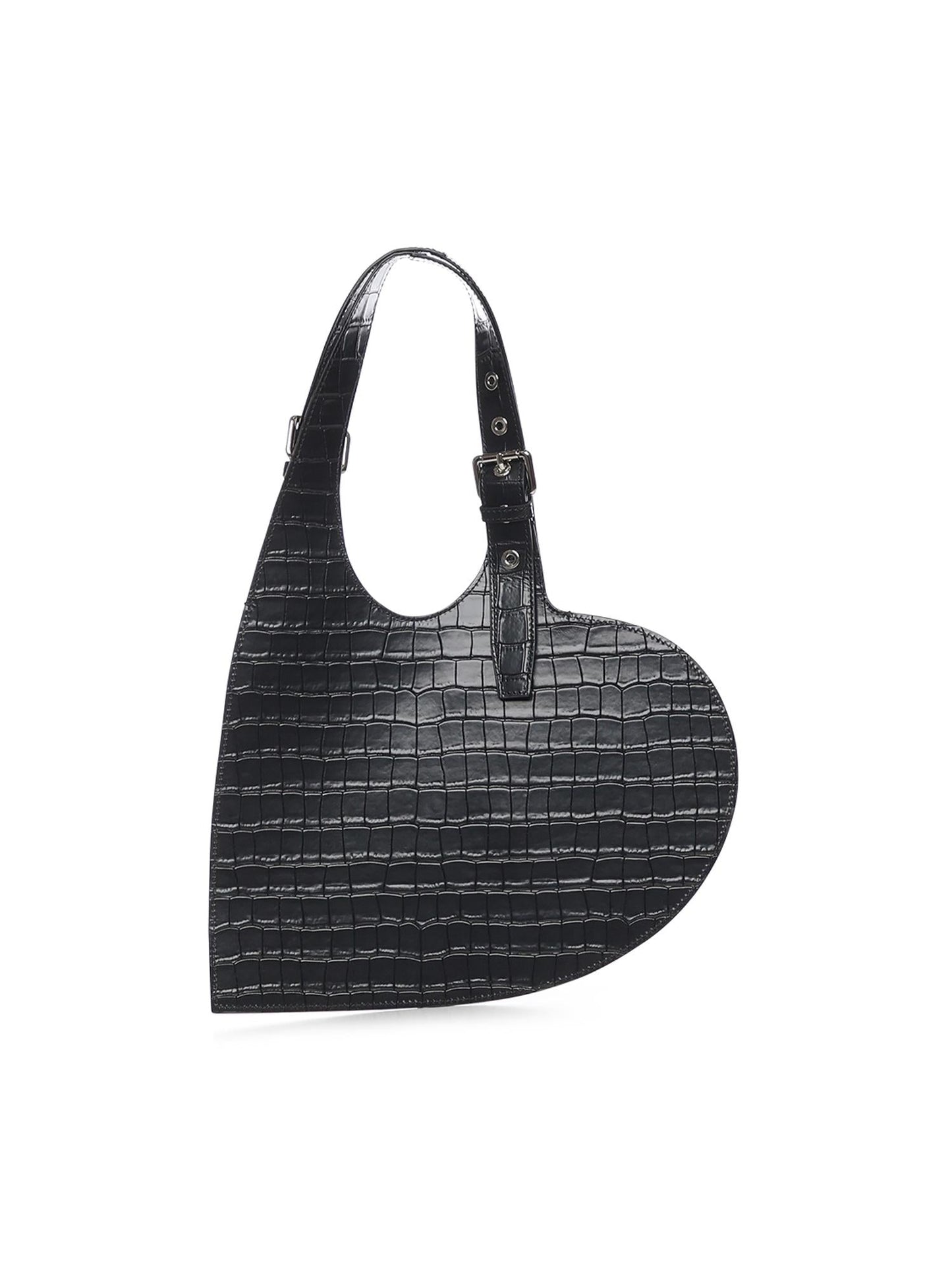Borsa Croco Heart in pelle