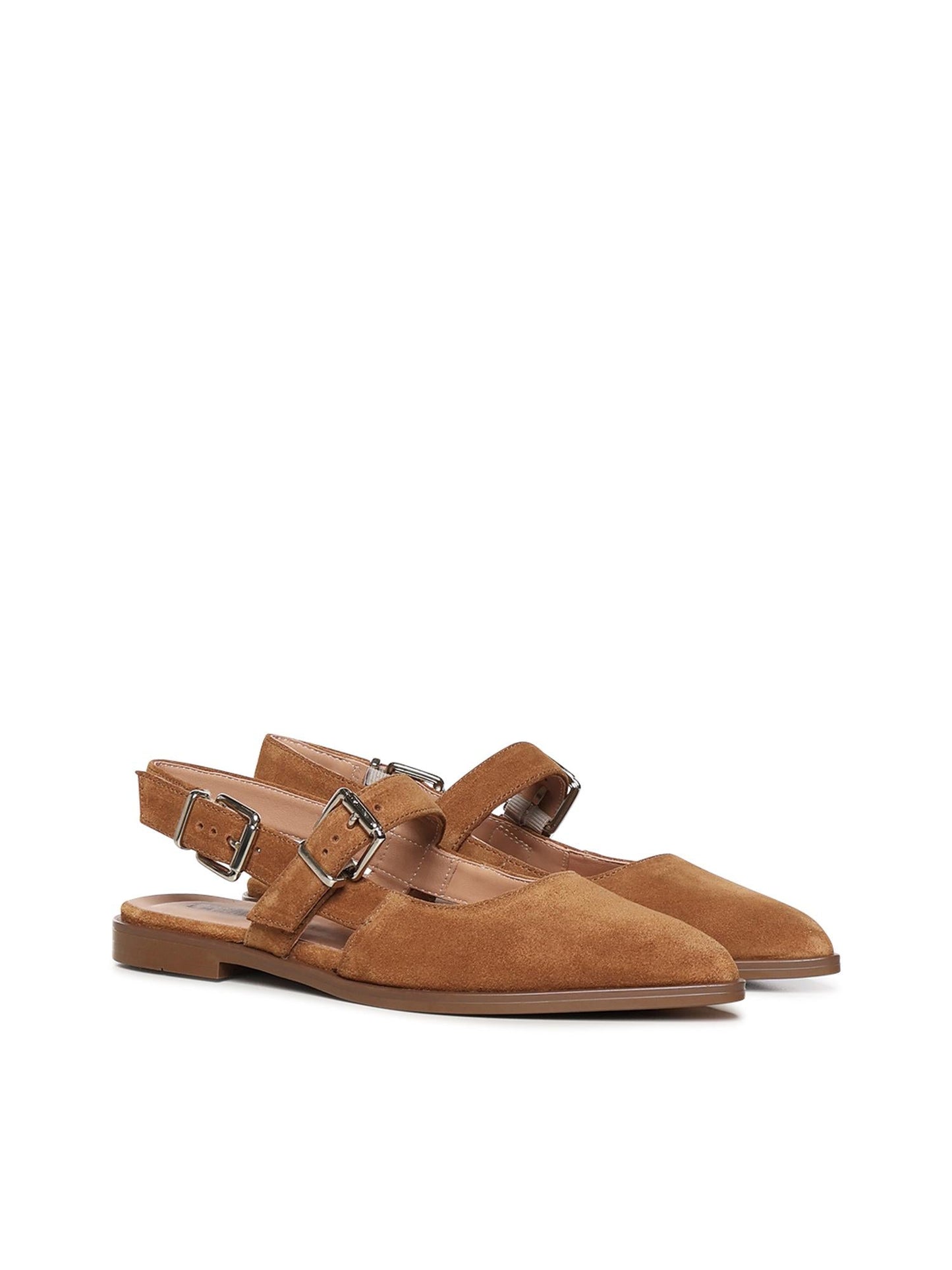 Ballerine Sway Buckle in suede