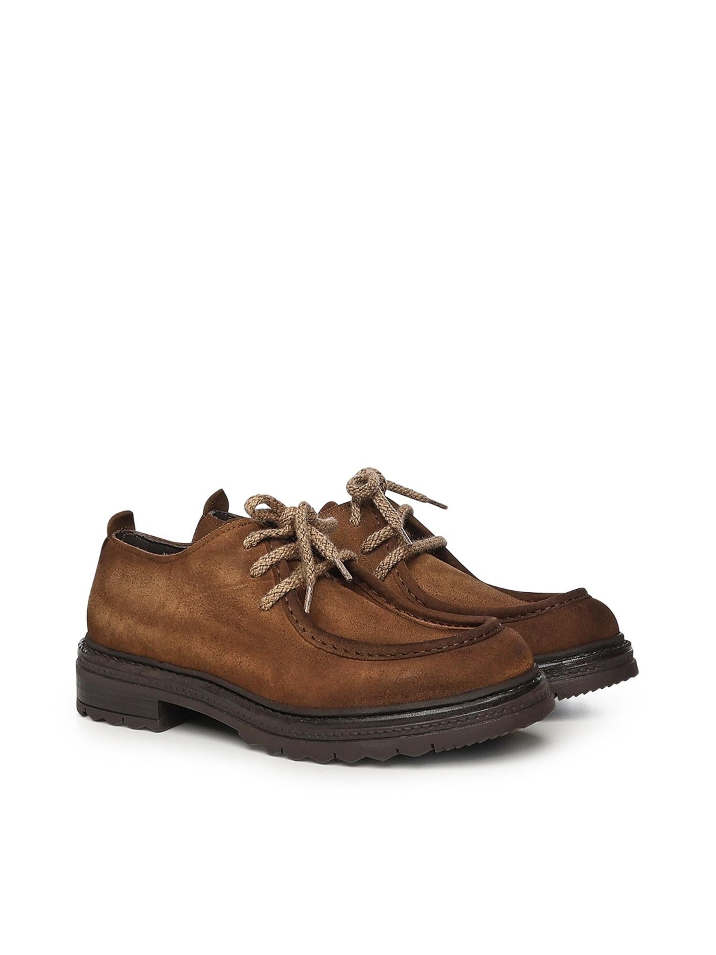Scarpa stringata Jean in camoscio