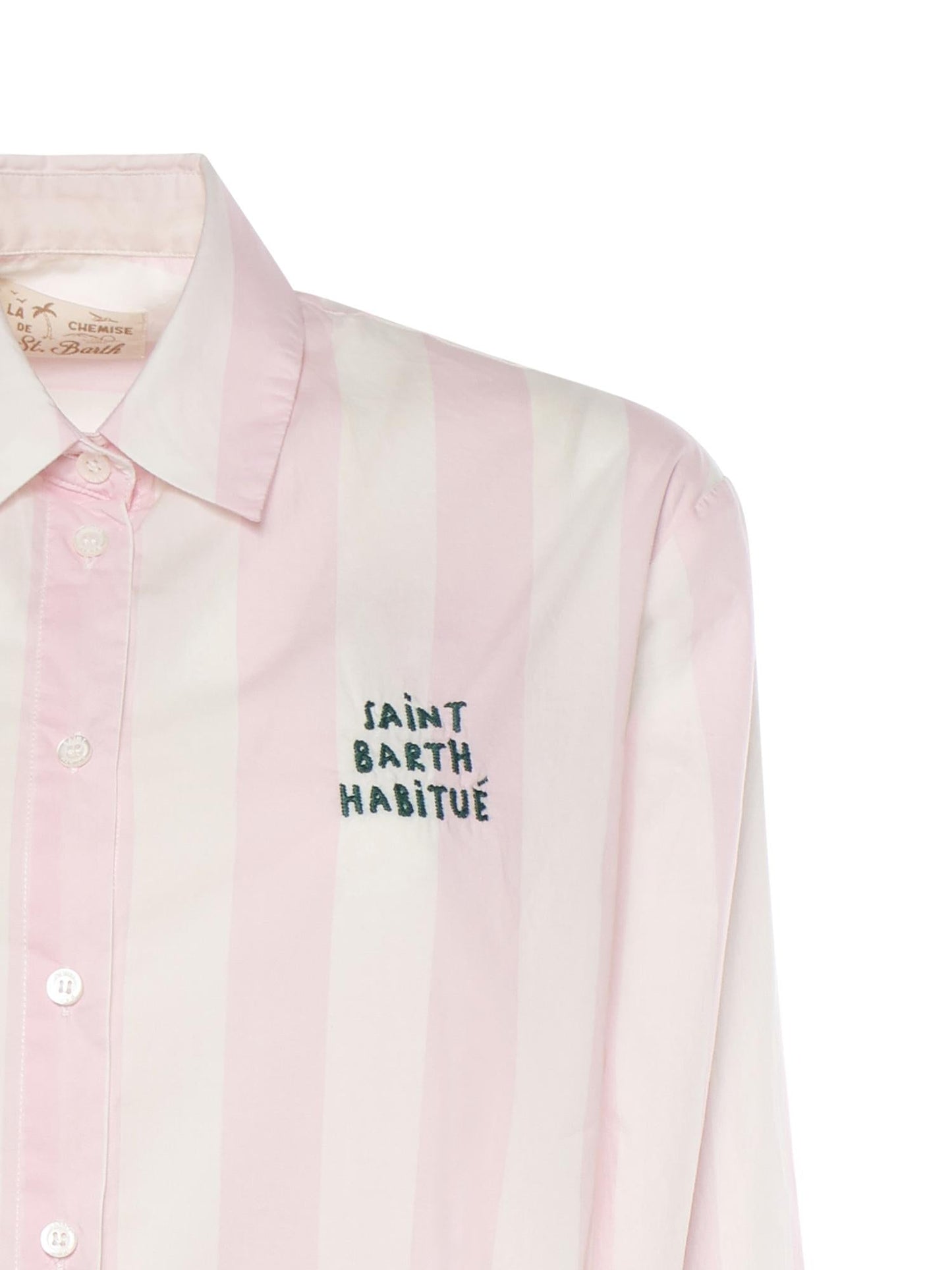 Abito chemisier in cotone a righe