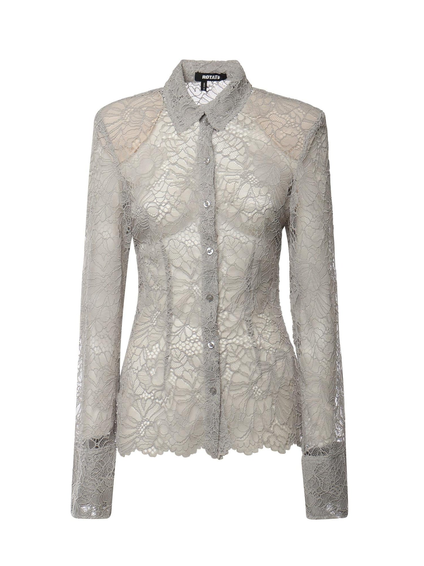 Camicia floreale in rete
