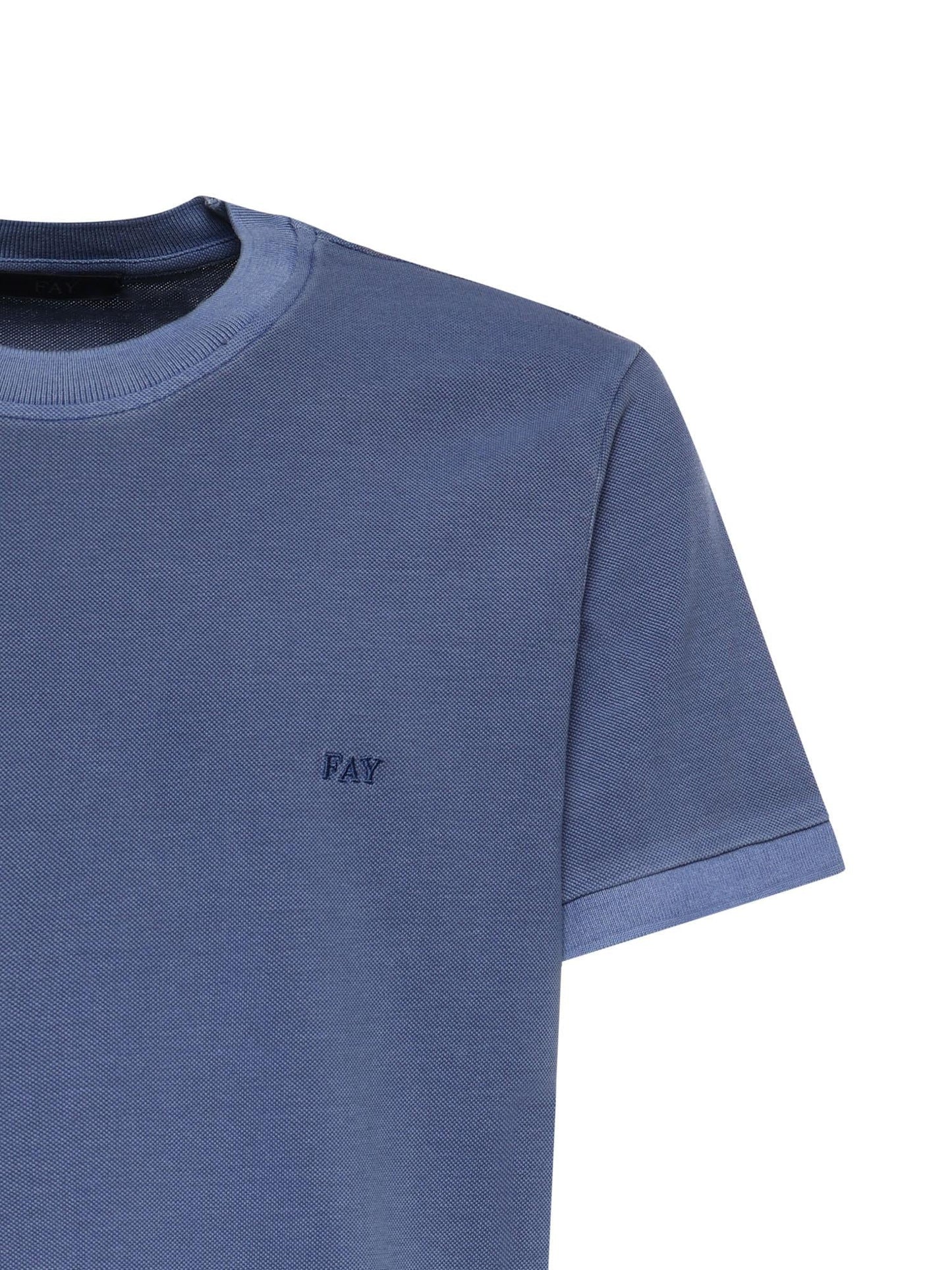 T-shirt in piquet di cotone