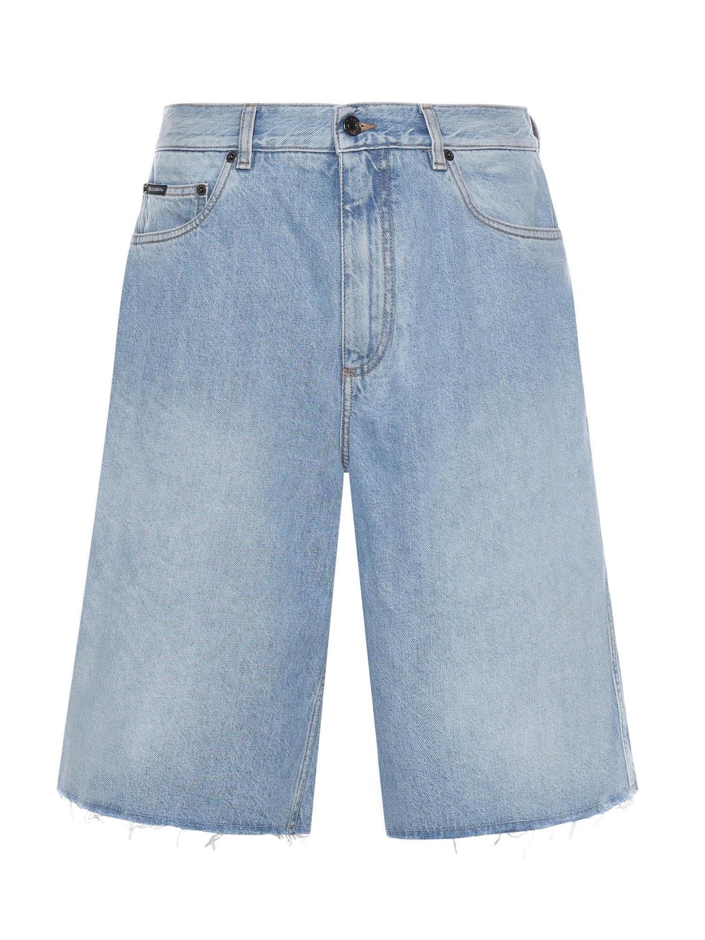 Bermuda in denim di cotone