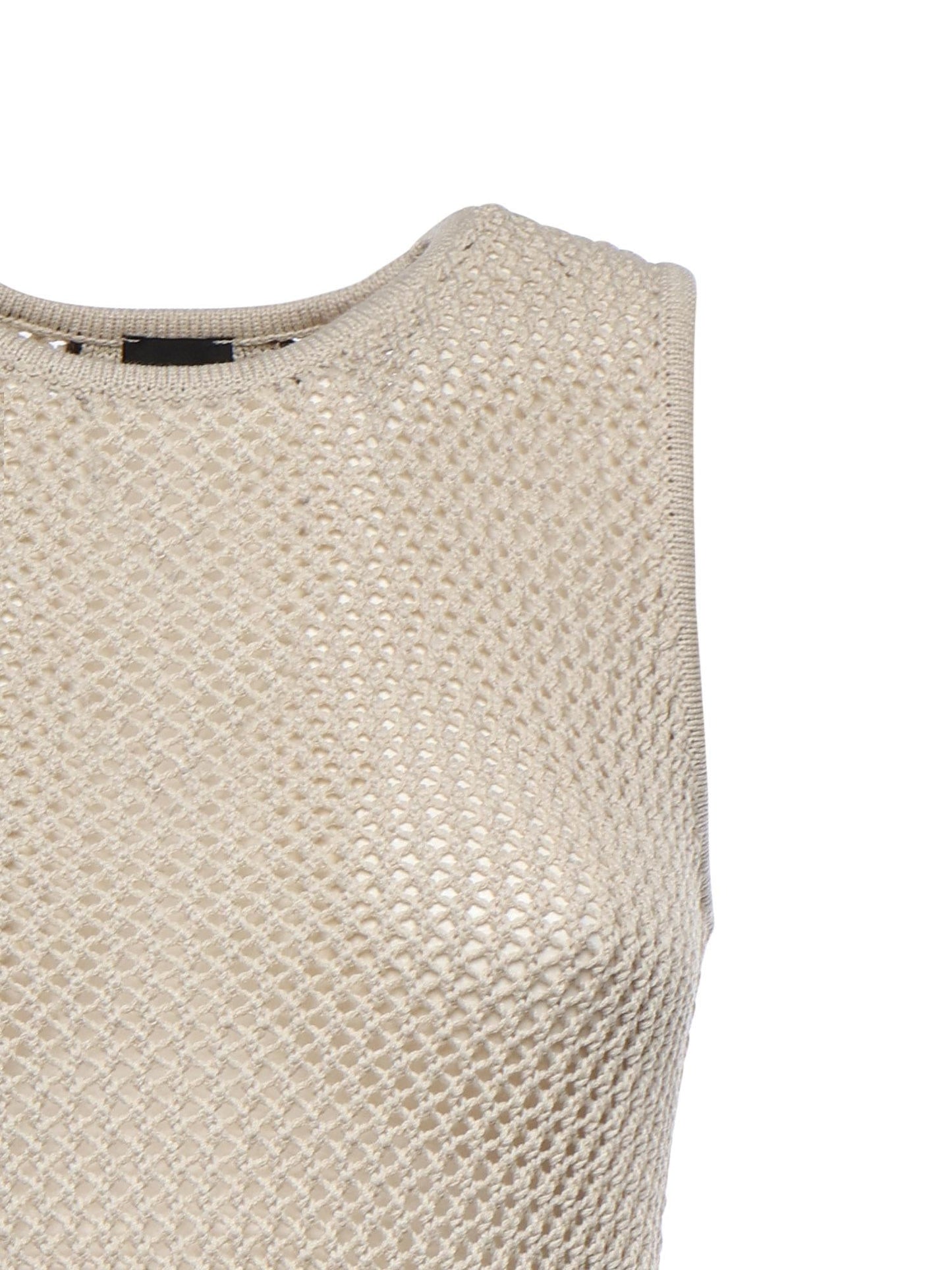 Crop top con bande sul retro