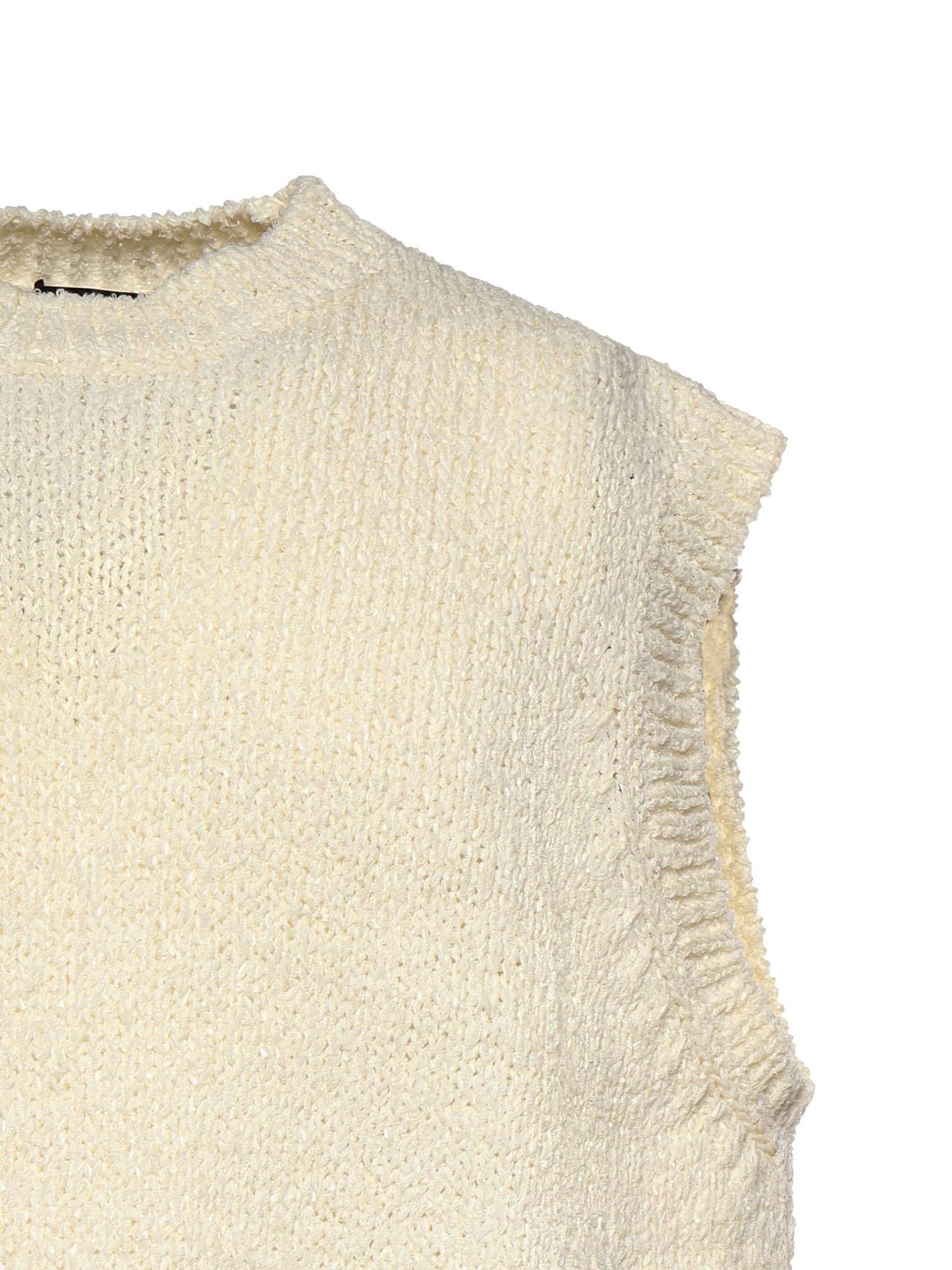 Gilet in filato di misto cotone e nylon