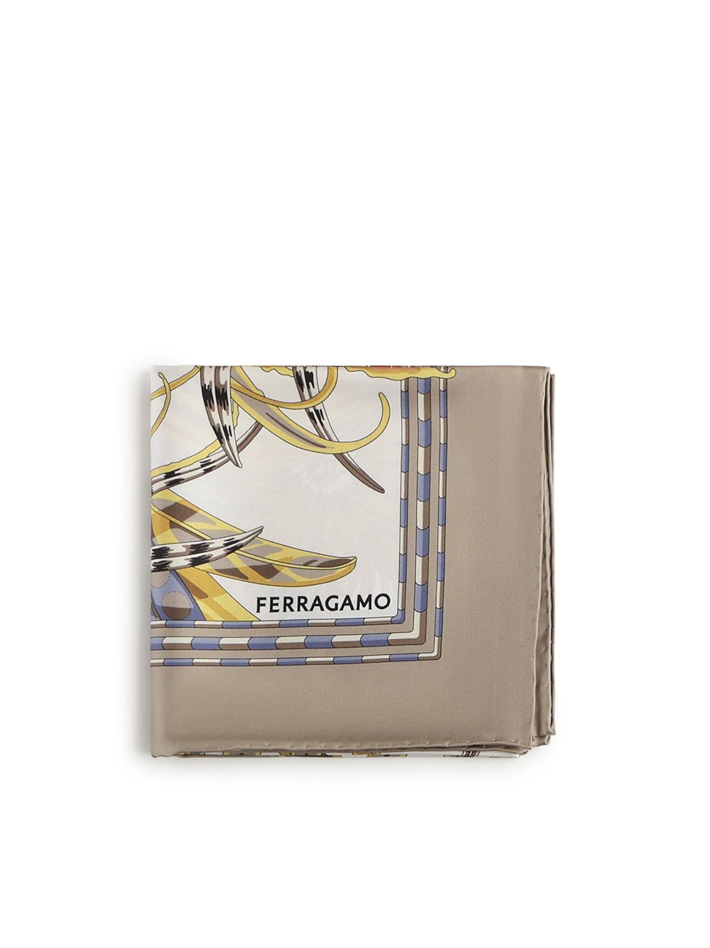Foulard in seta con stampa