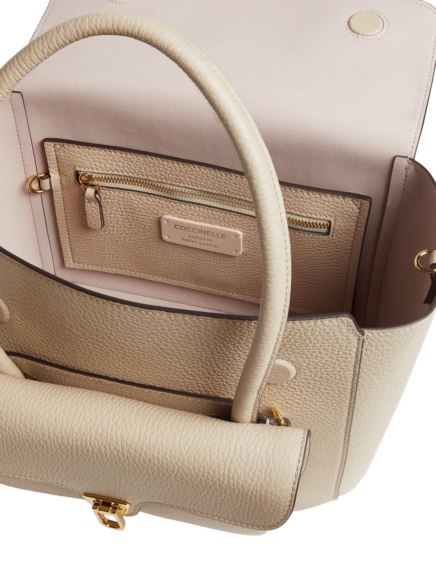 Borsa Double Beat Medium in pelle