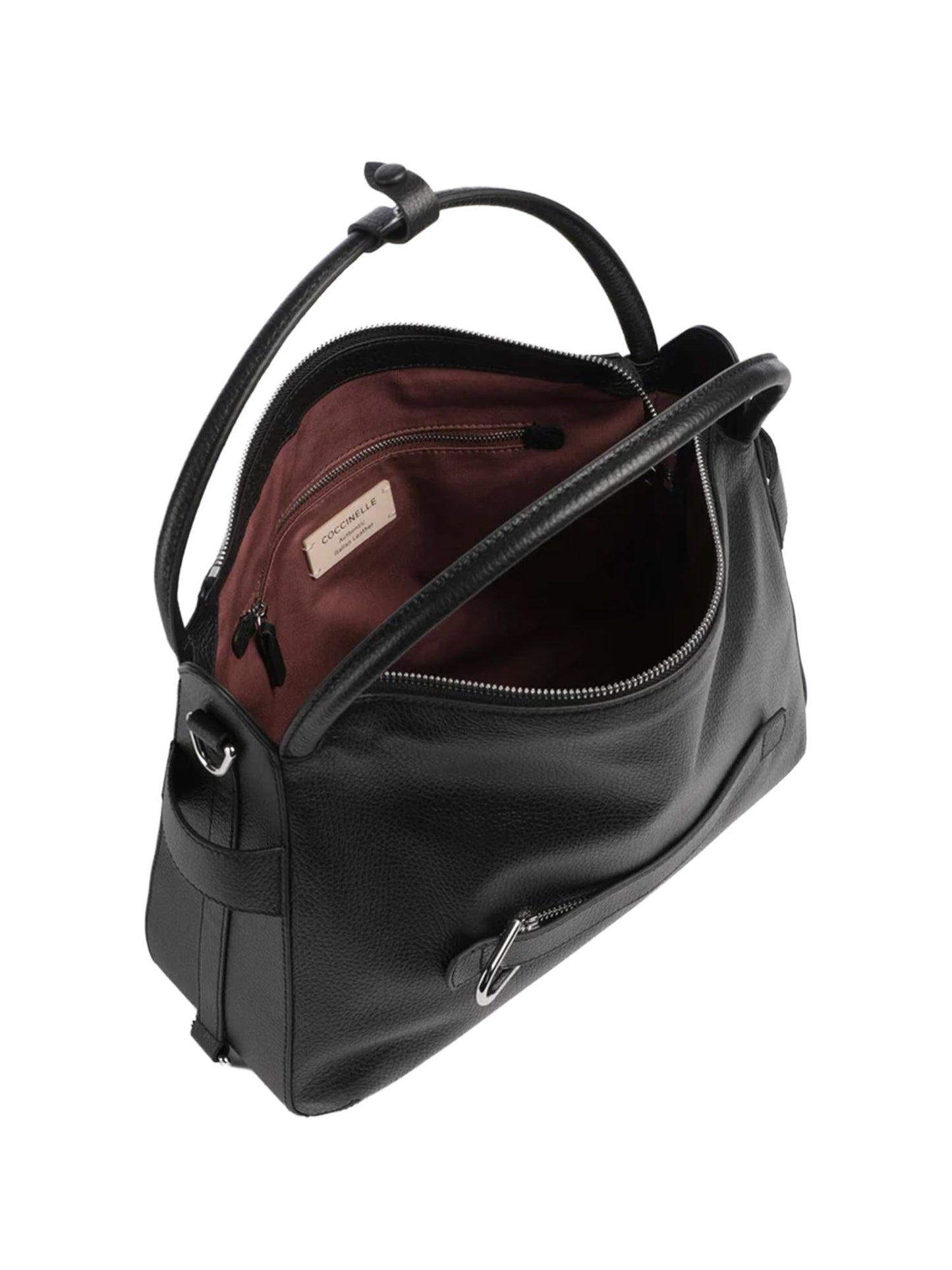 Borsa in pelle con logo