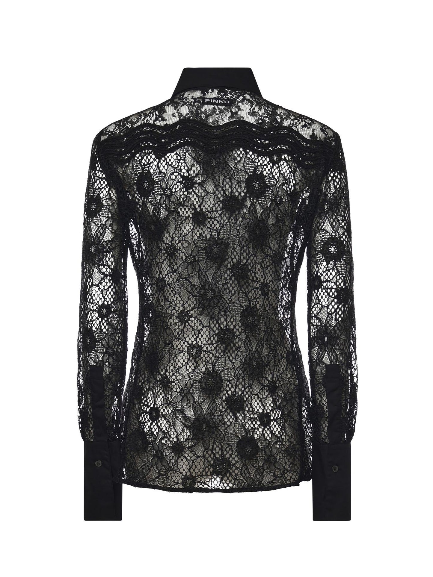 Camicia in tulle e pizzo