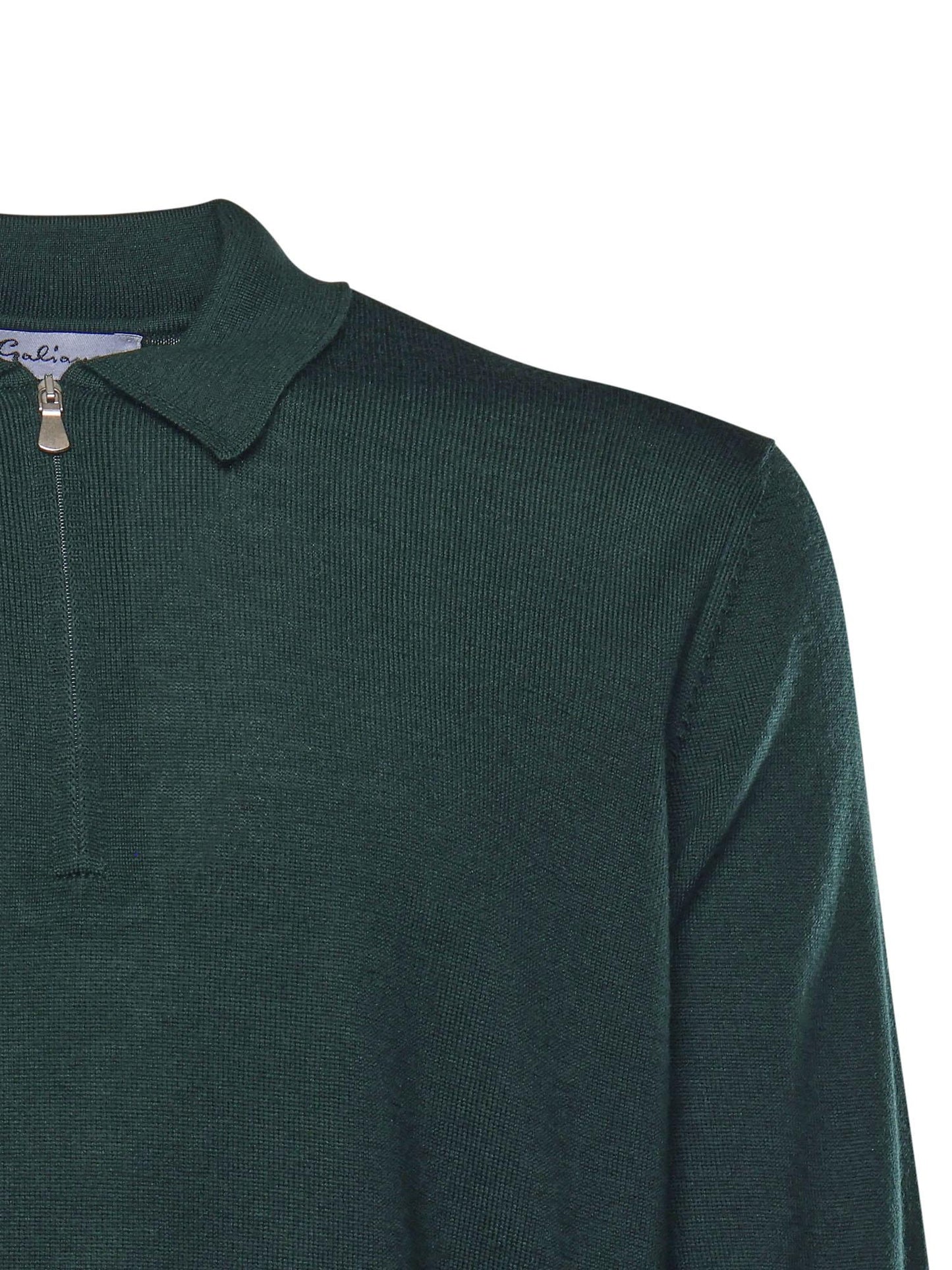Maglia in lana con colletto polo