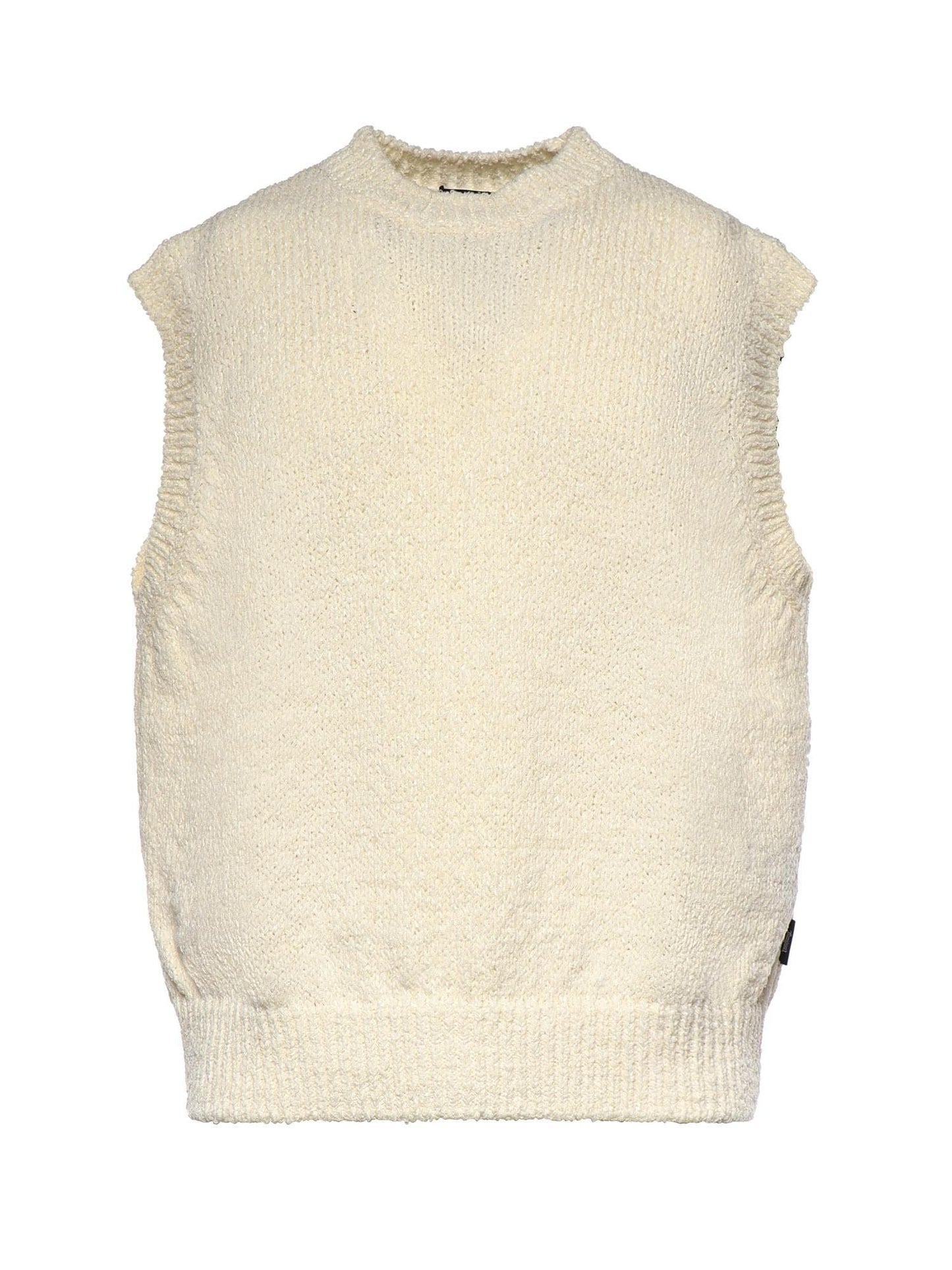 Gilet in filato di misto cotone e nylon