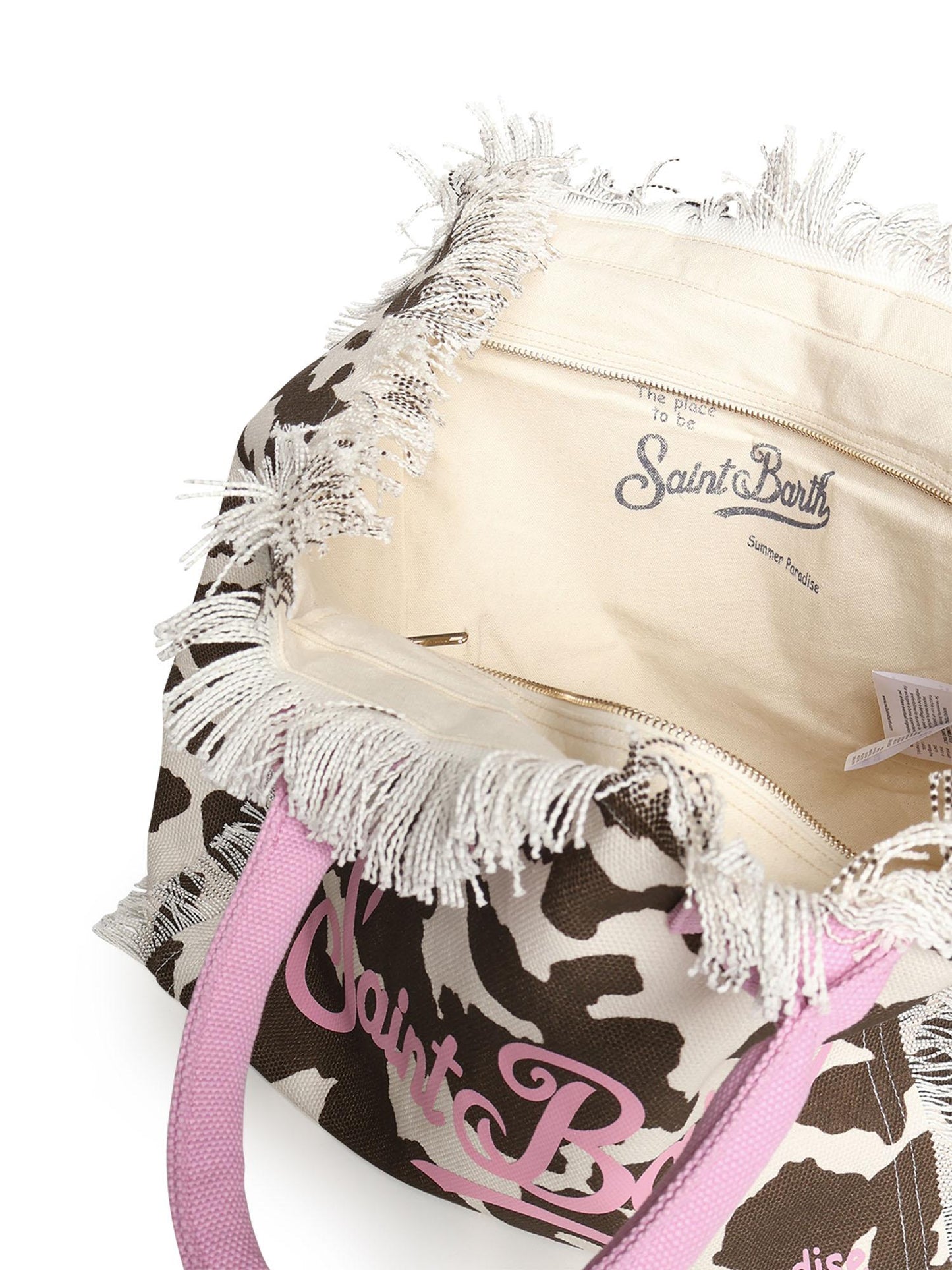 Borsa Vanity in canvas con stampa