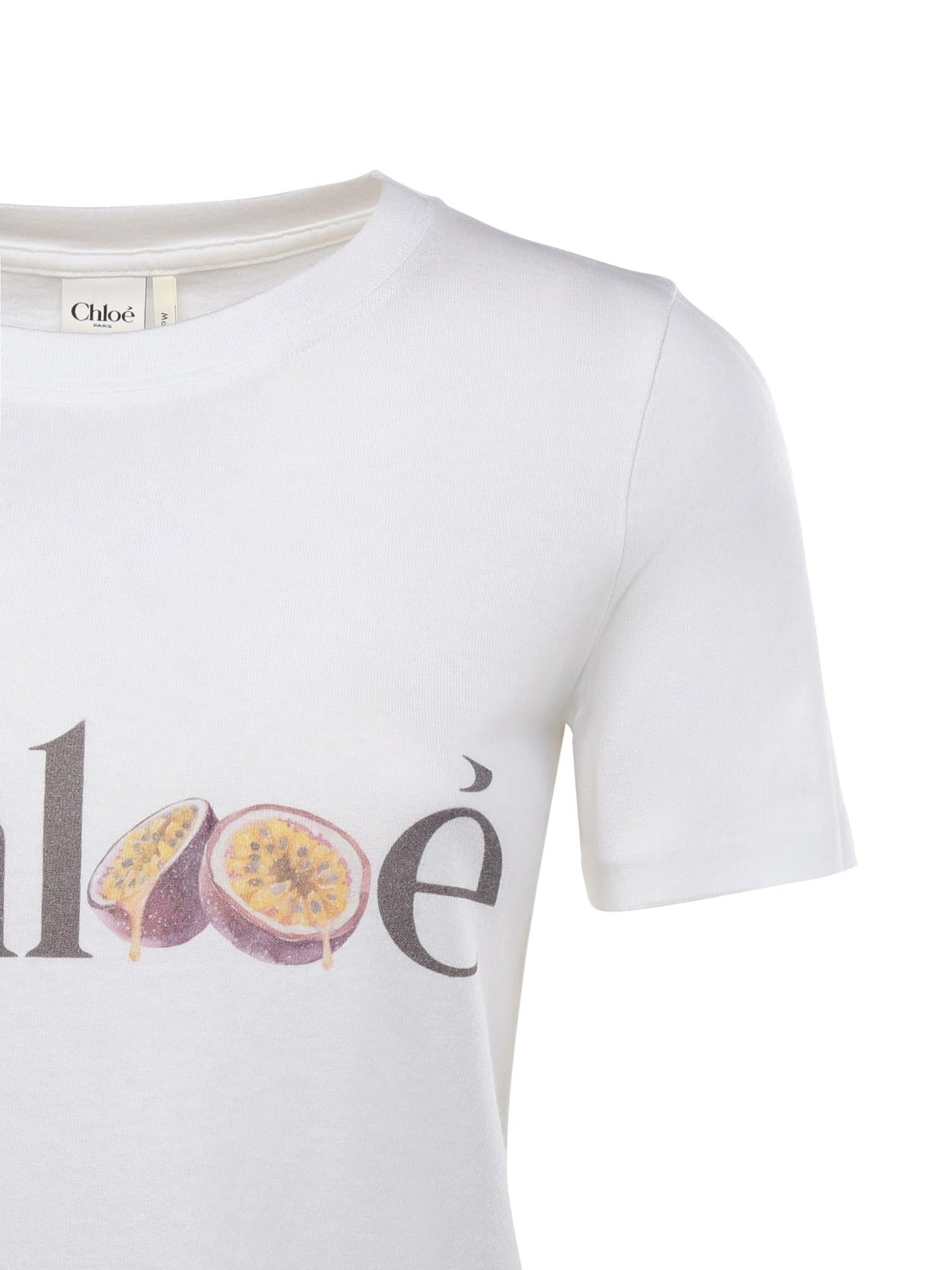 T-shirt in jersey di cotone con logo