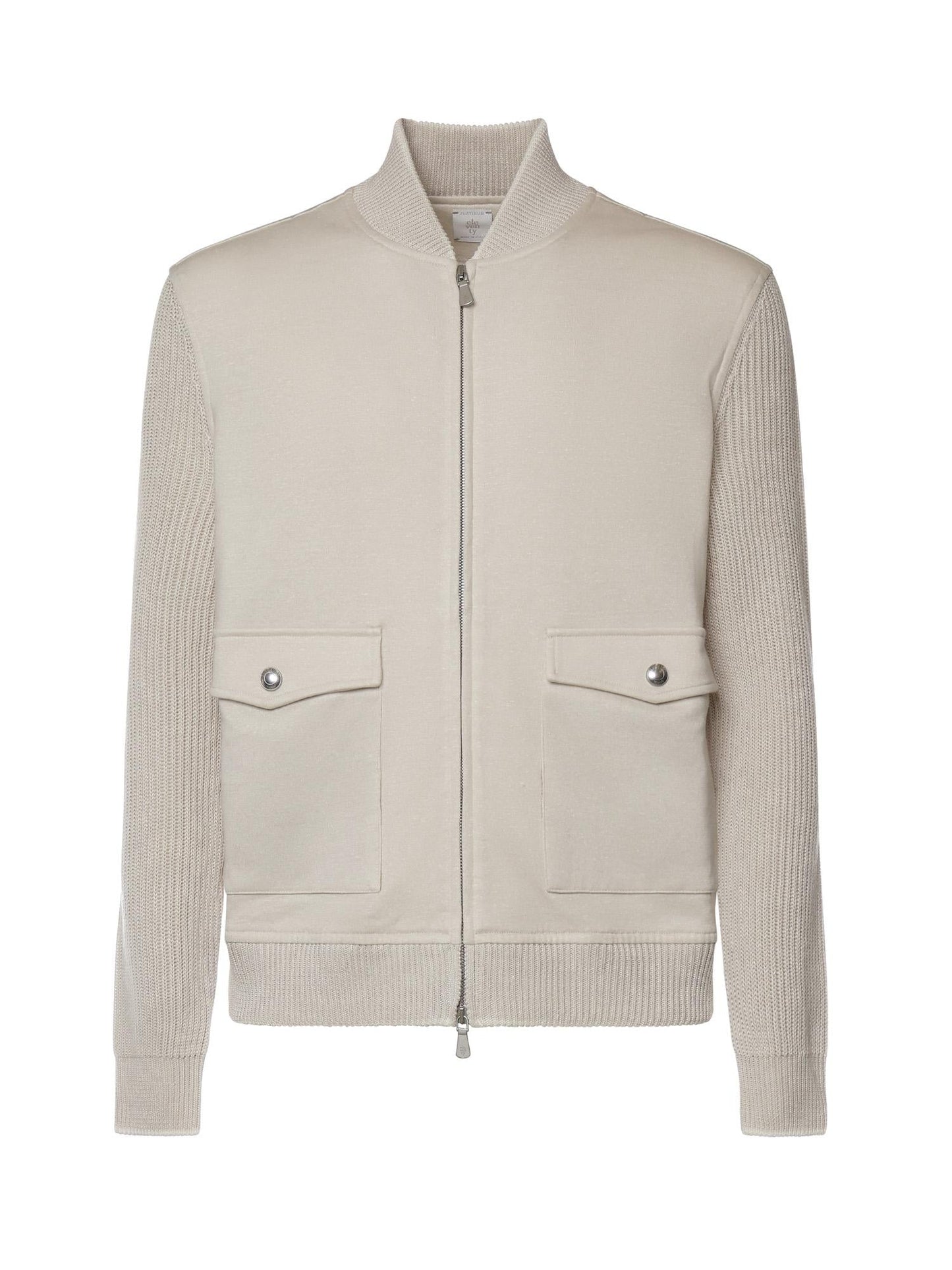 Bomber in cotone e lino
