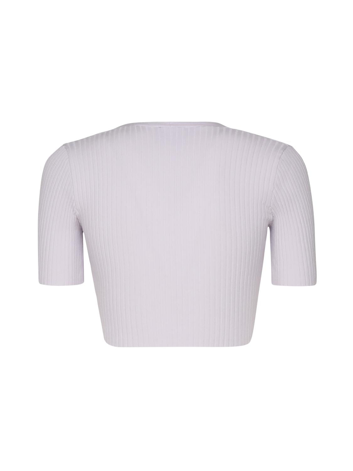 Crop top in cotone