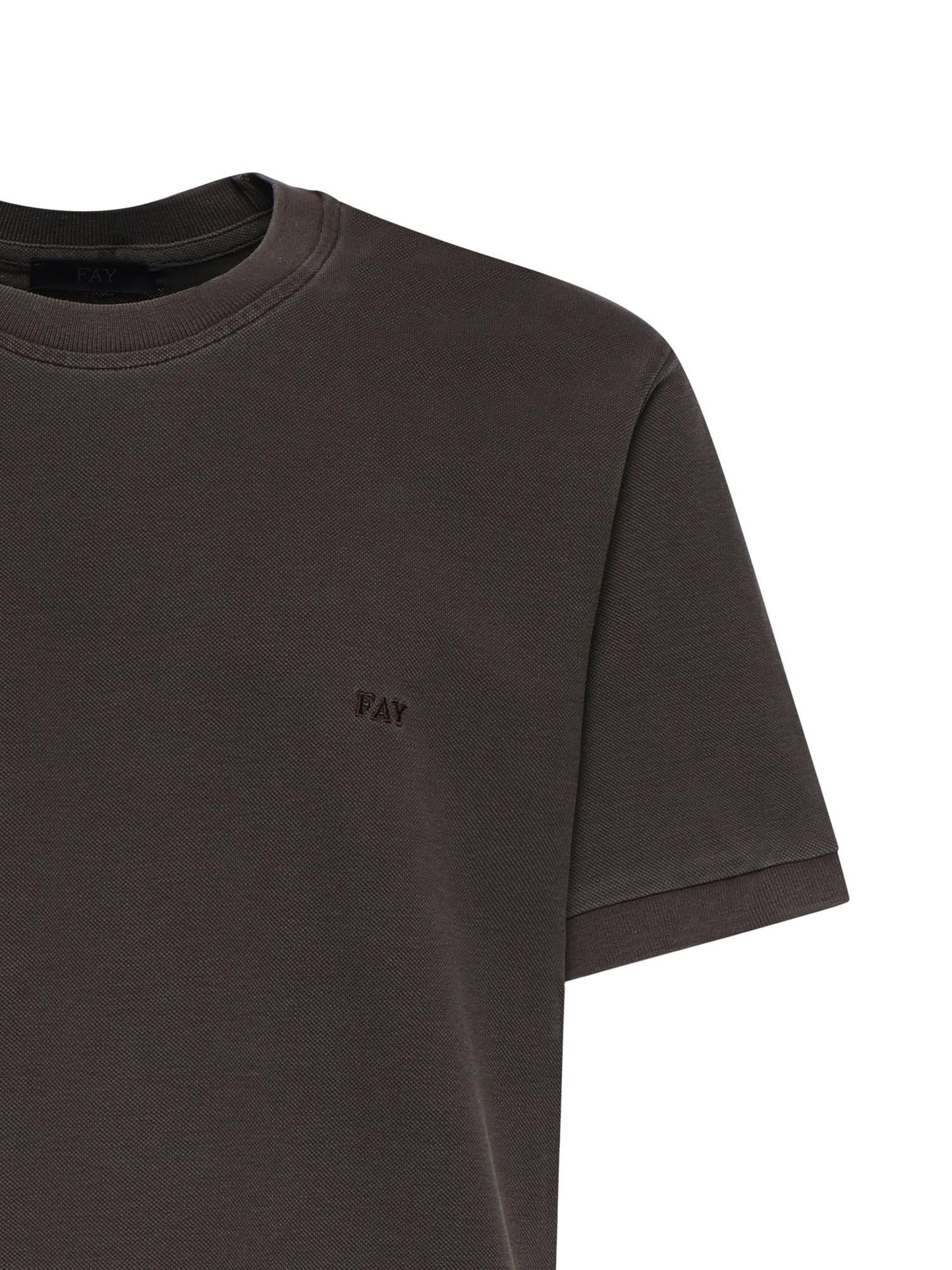 T-shirt in piquet di cotone