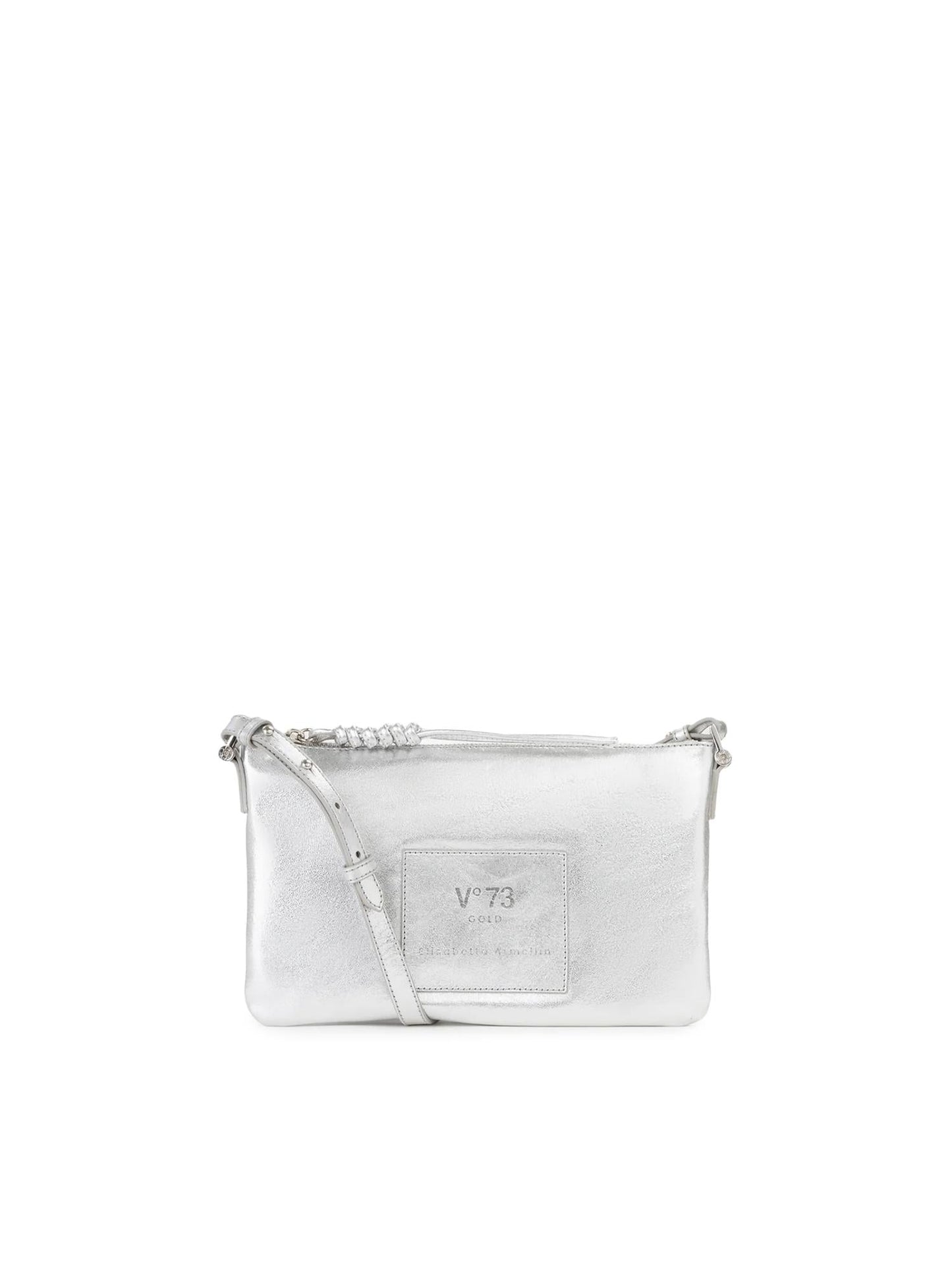 Borsa a tracolla in pelle con logo