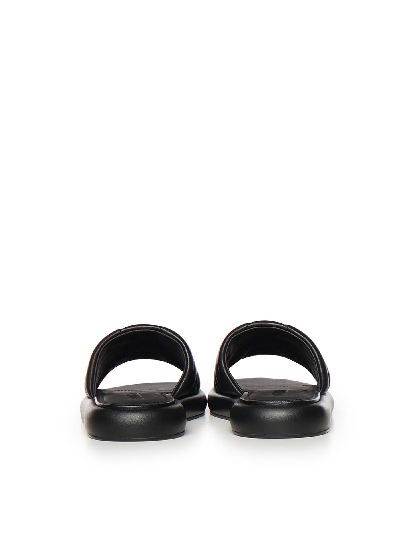 Slipper in nappa con logo