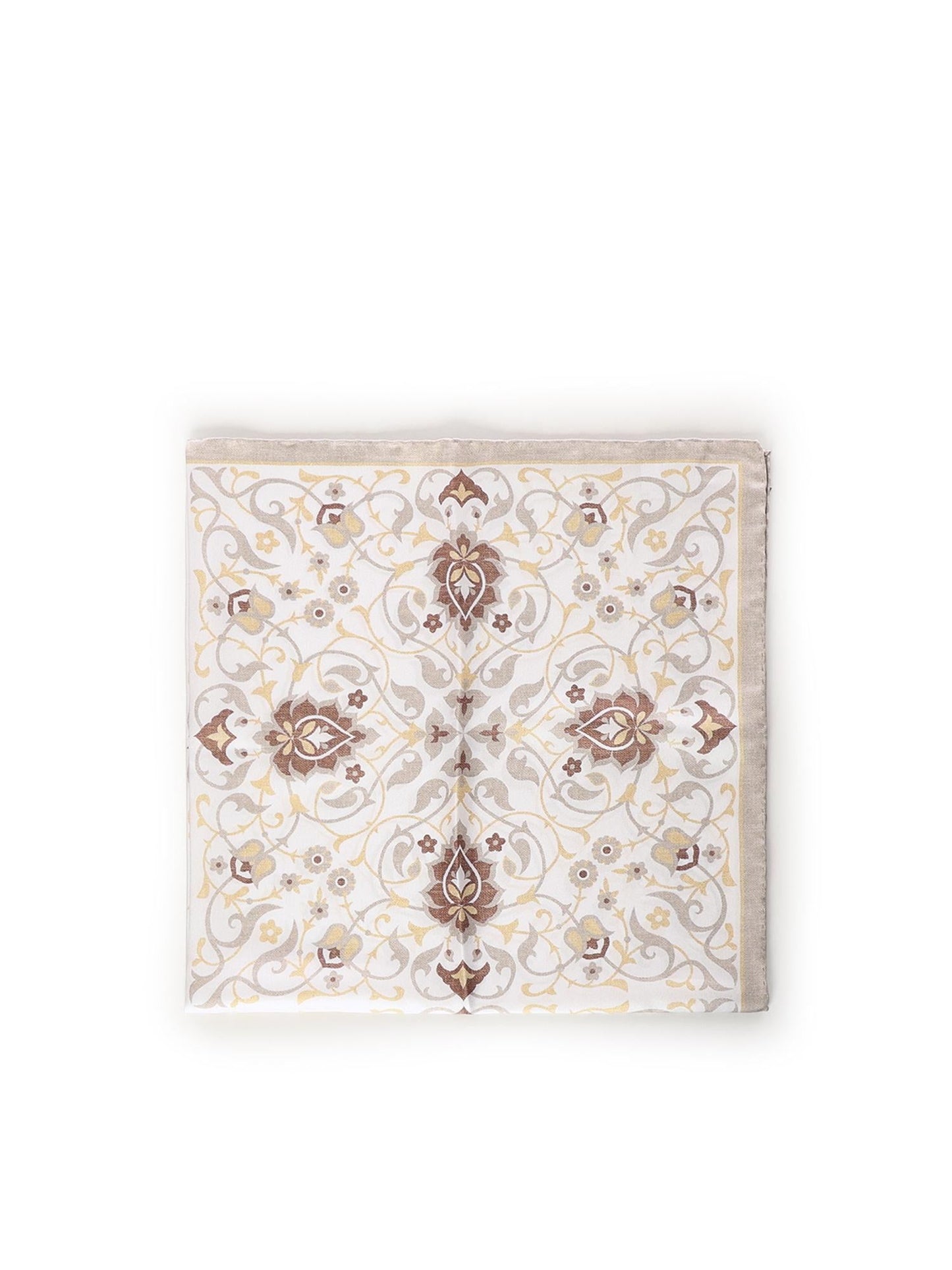 Foulard con stampa in seta