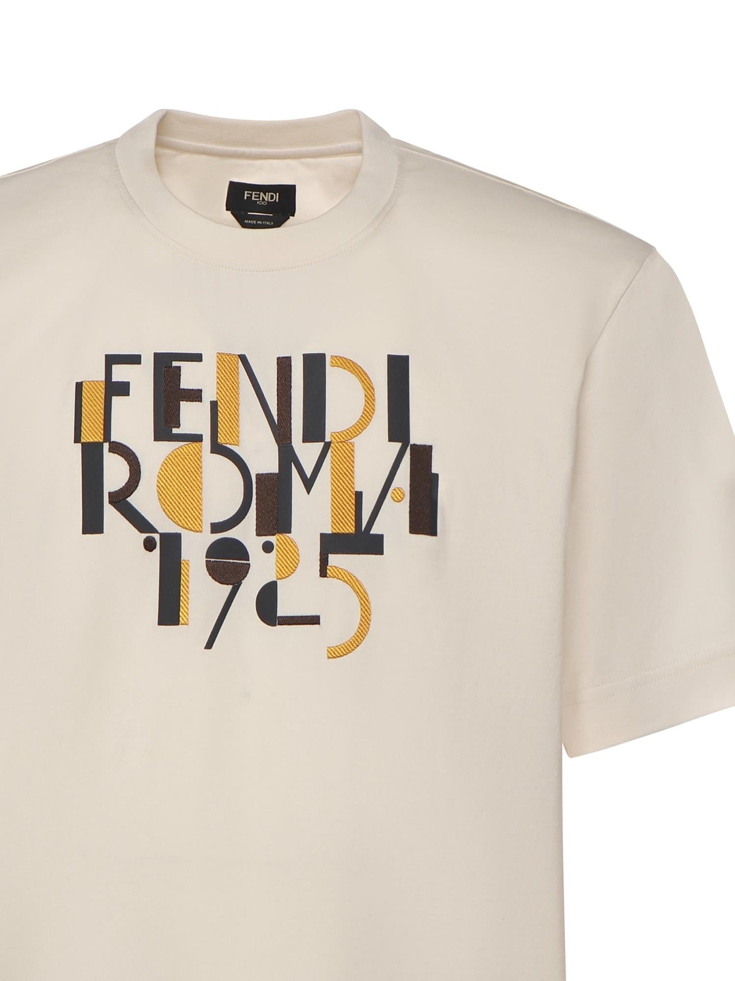 T-shirt in cotone con stampa logo