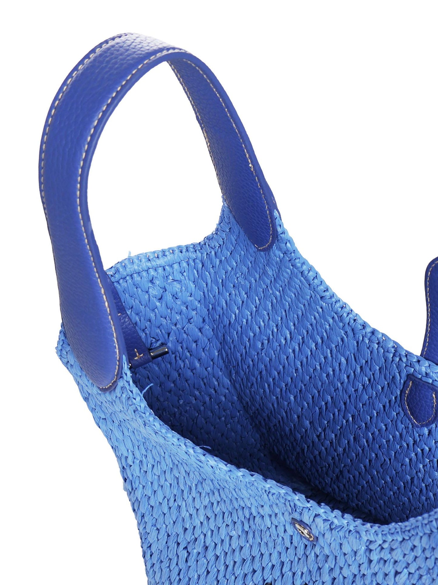 Borsa tote in rafia e viscosa