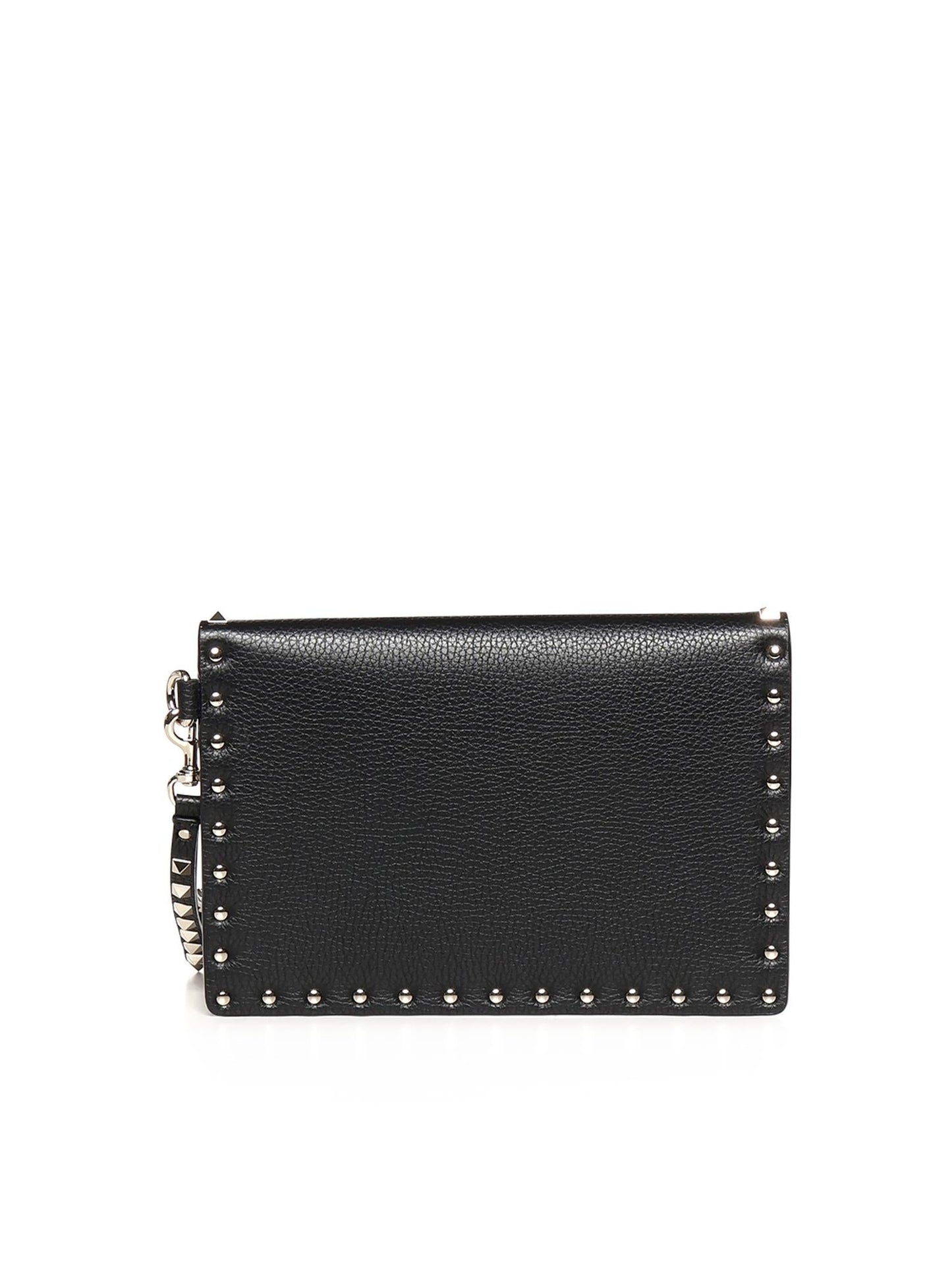 Pouch Rockstud in vitello granato