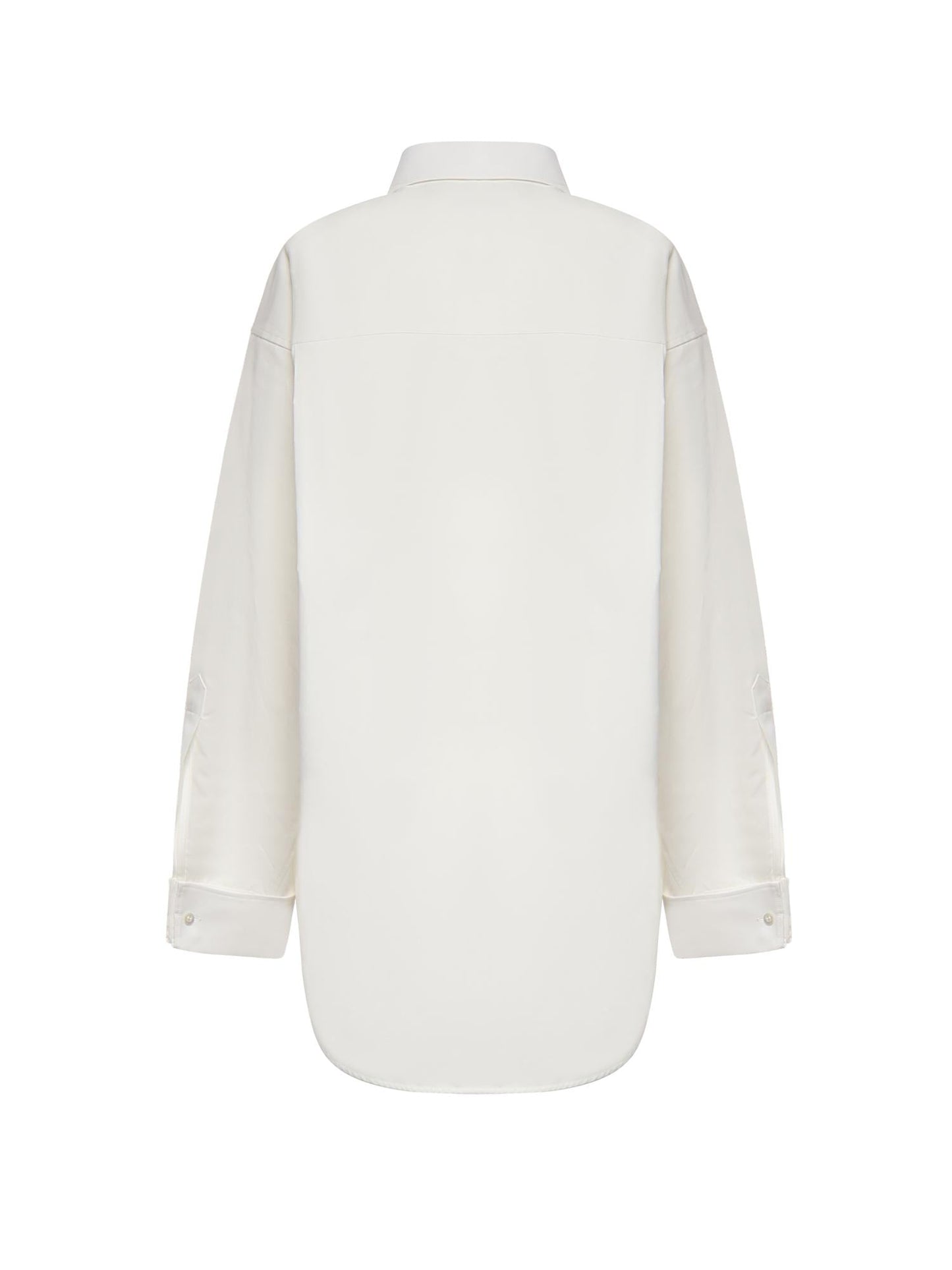 Camicia Classica in popeline di seta e organza di cotone