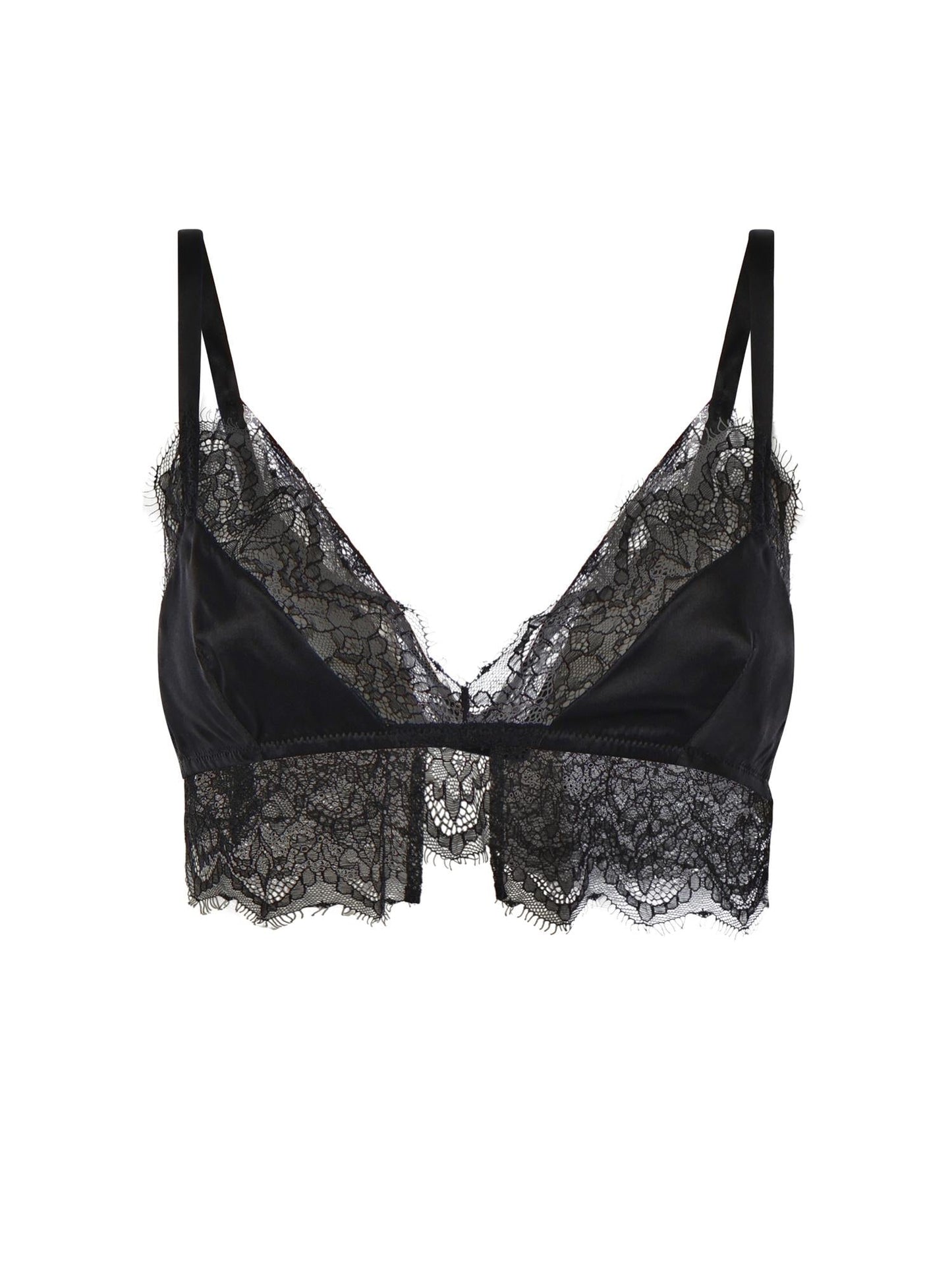 Reggiseno bralette soft cup in raso di seta