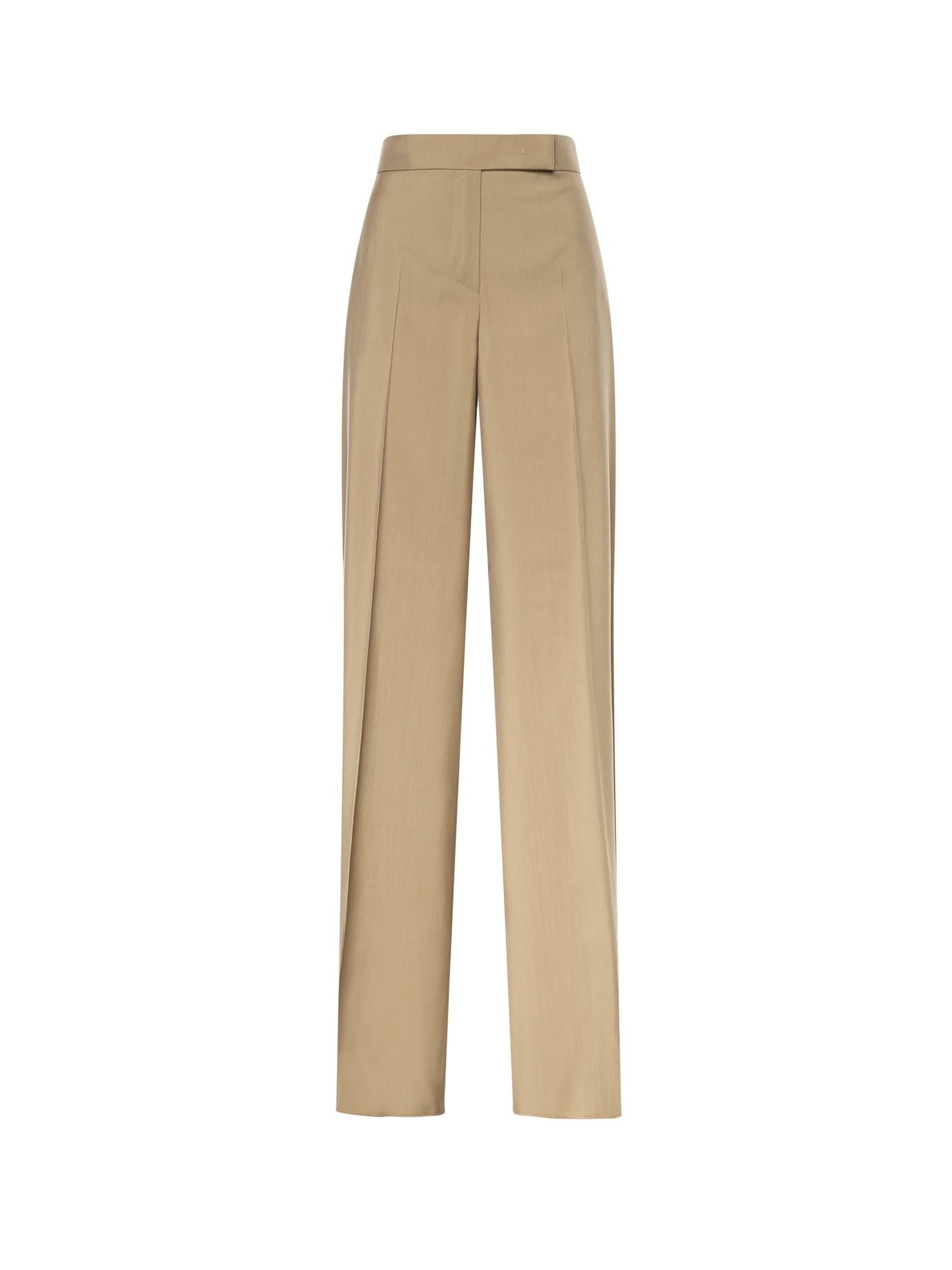 Pantalone in popeline di lana e seta