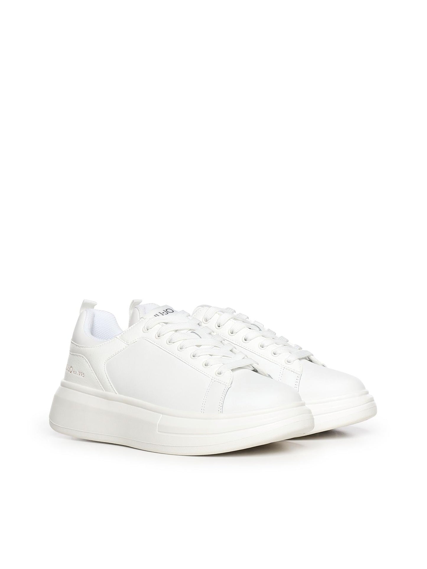 Sneakers platform in pelle