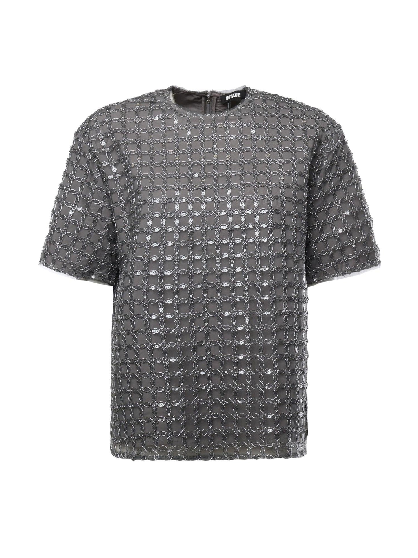 T-shirt con perline