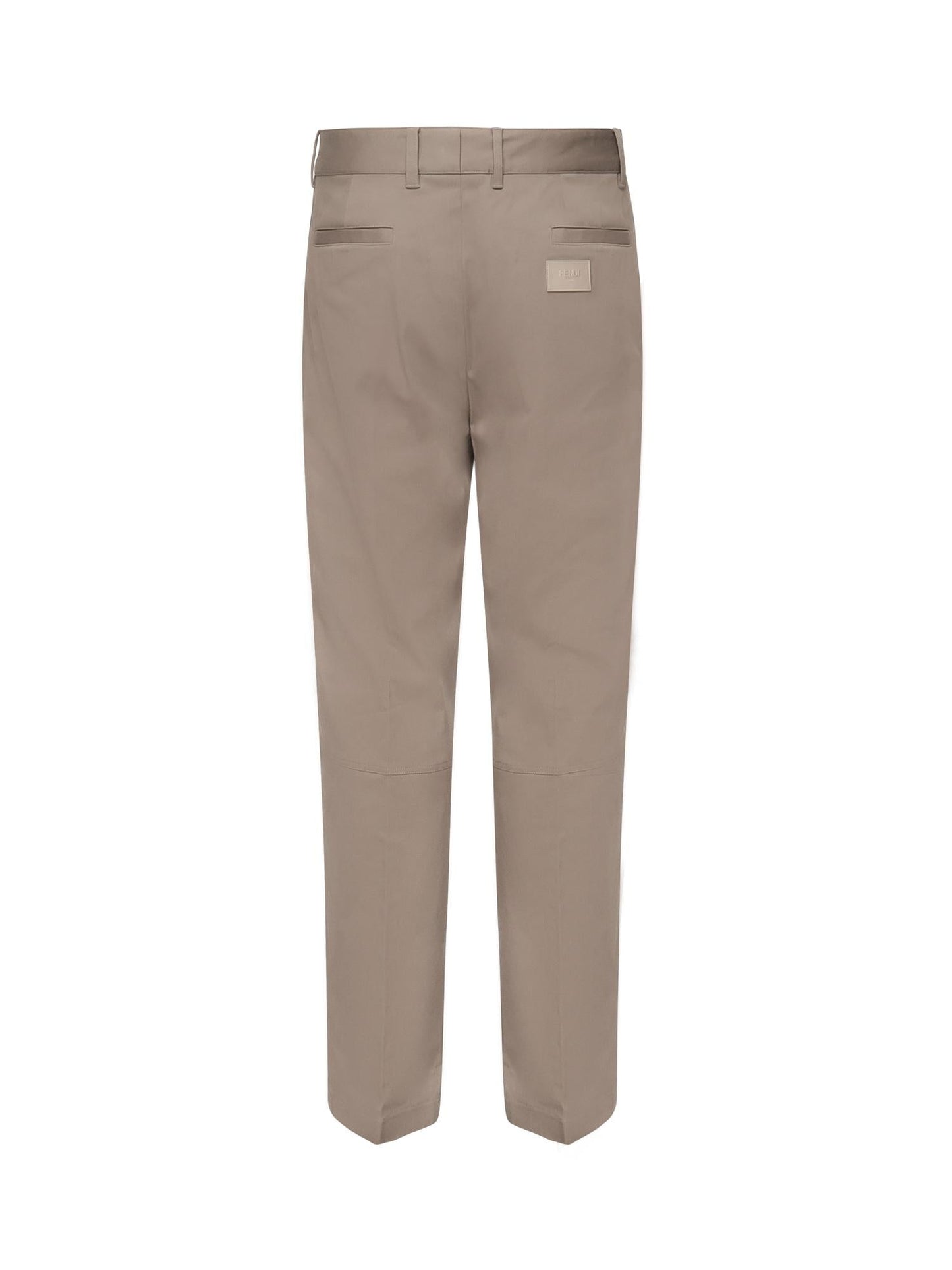 Pantaloni in gabardine con logo