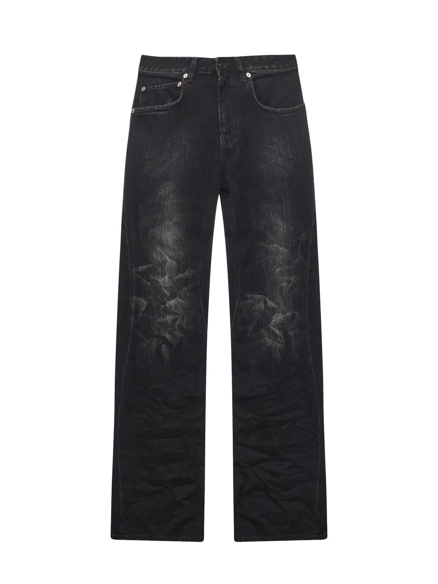 Jeans a gamba ampia in denim