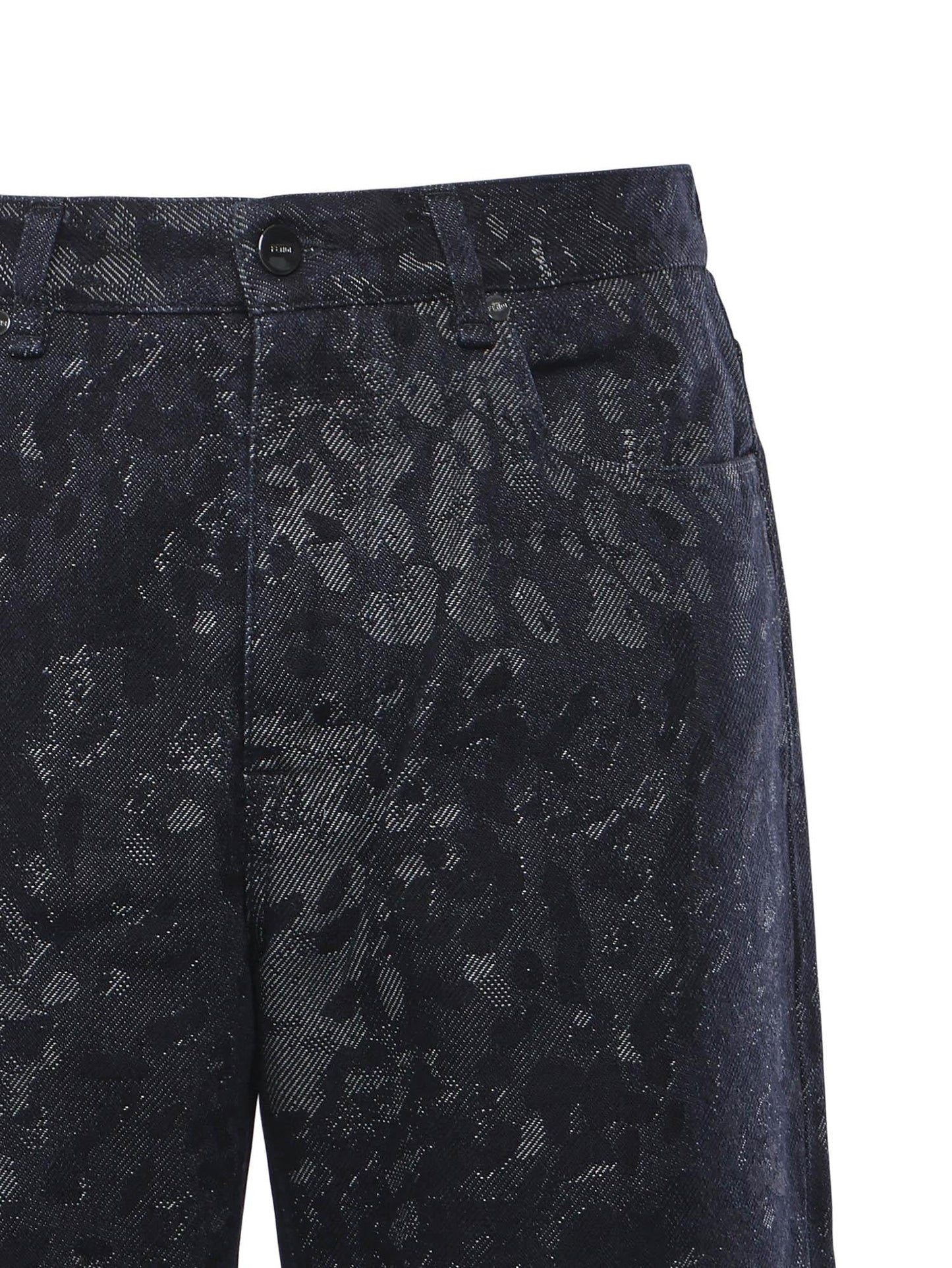Jeans jacquard in denim