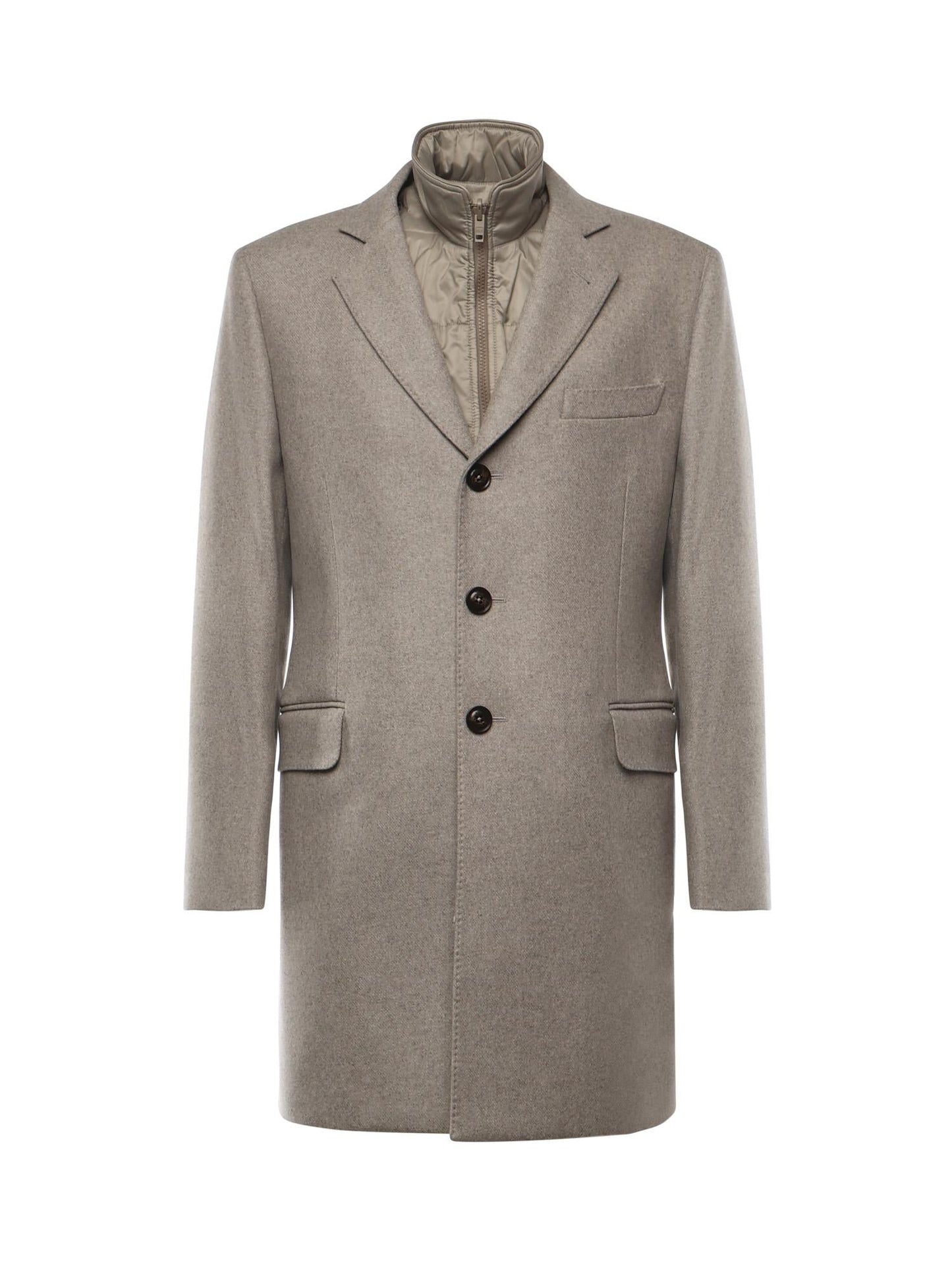 Double Coat in panno di lana e cashmere