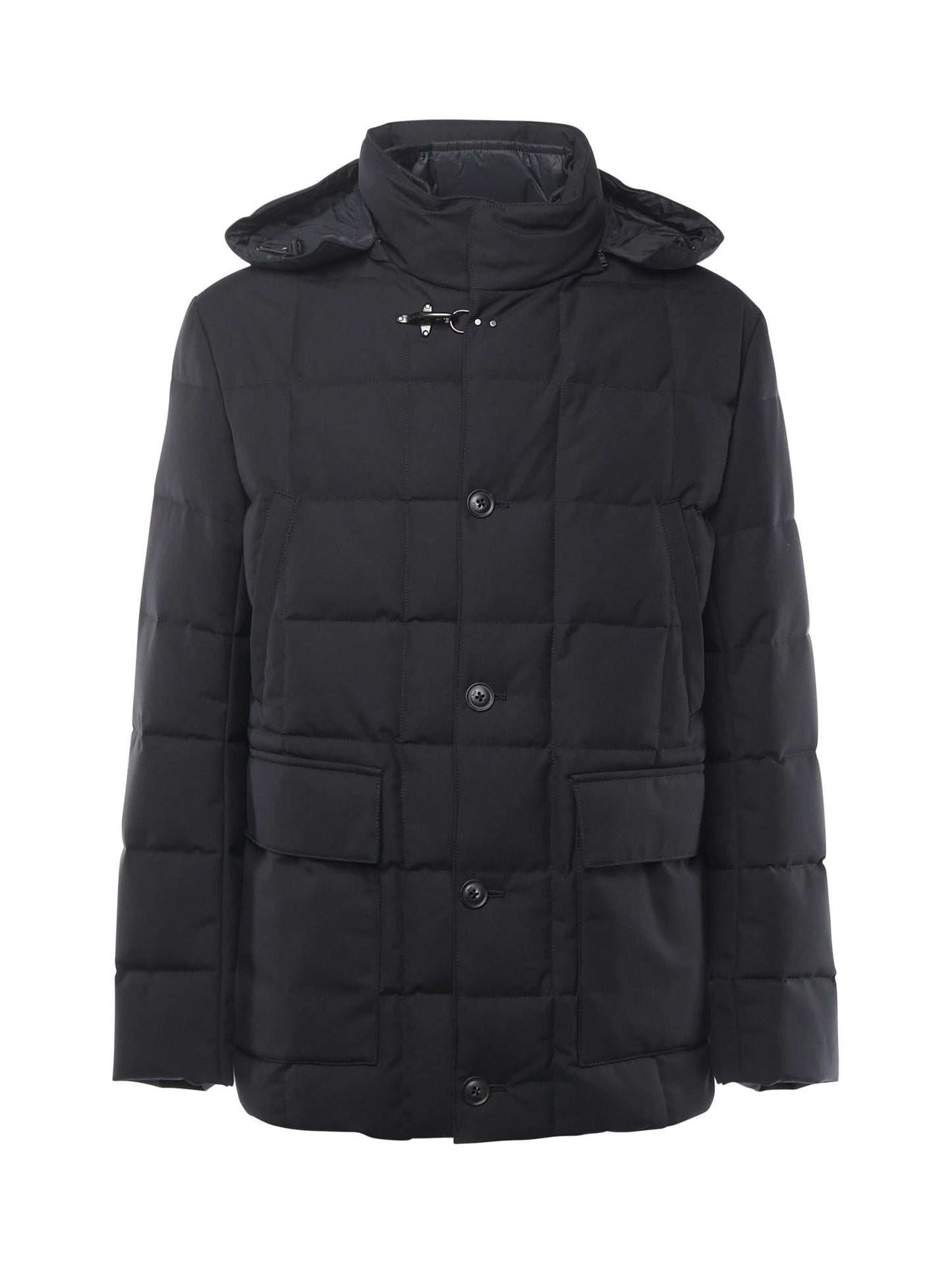 Caban imbottito in canvas mélange