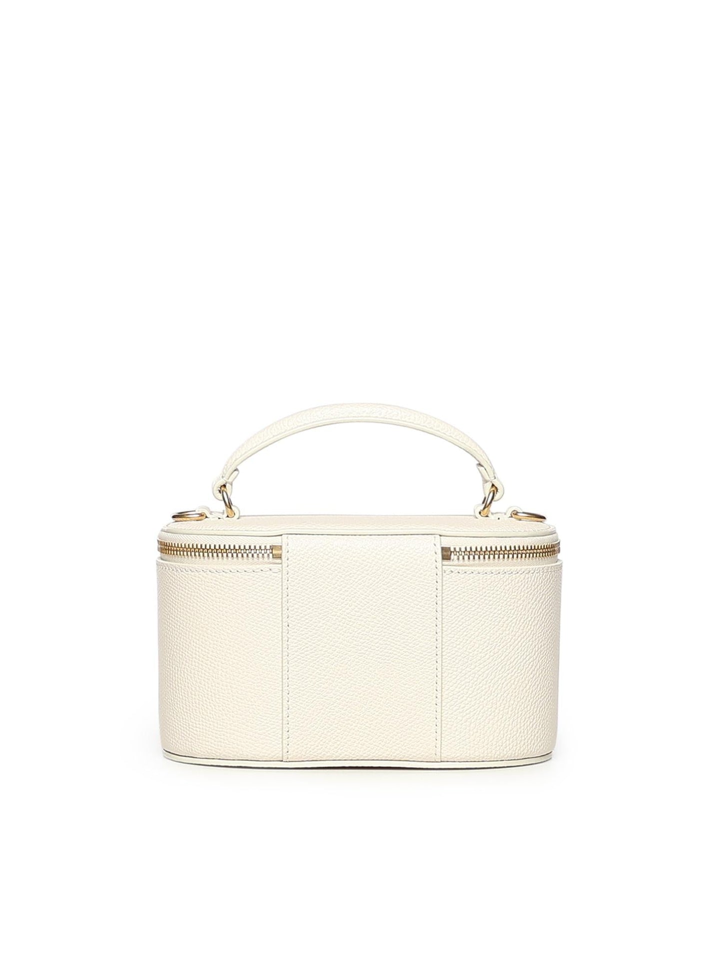 Mini Vanity Bag Vlogo Signature in vitello granato