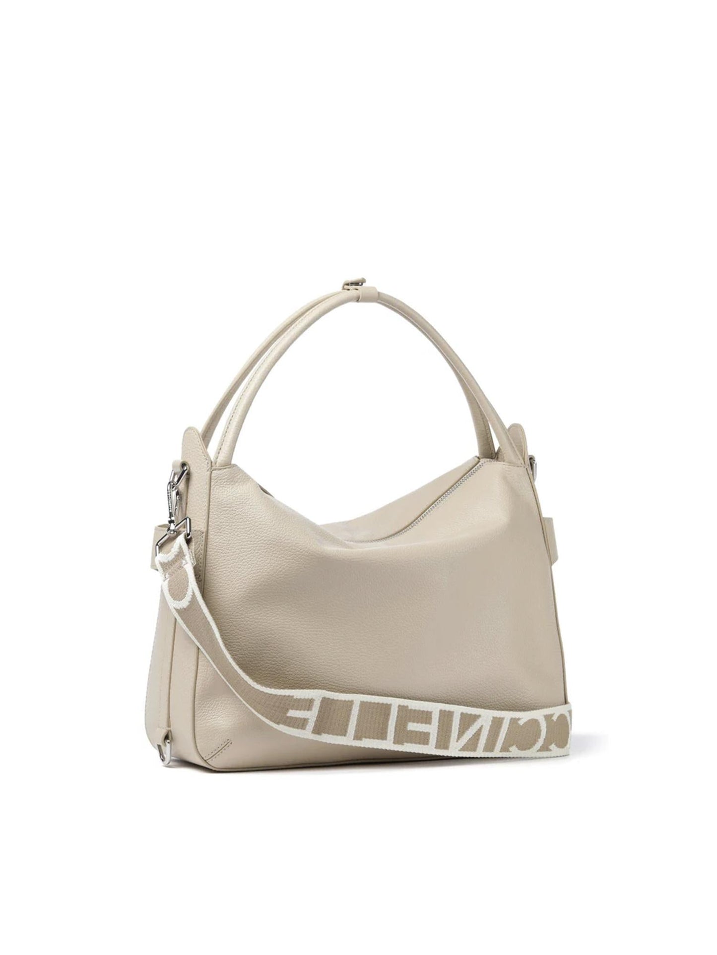 Borsa in pelle con logo