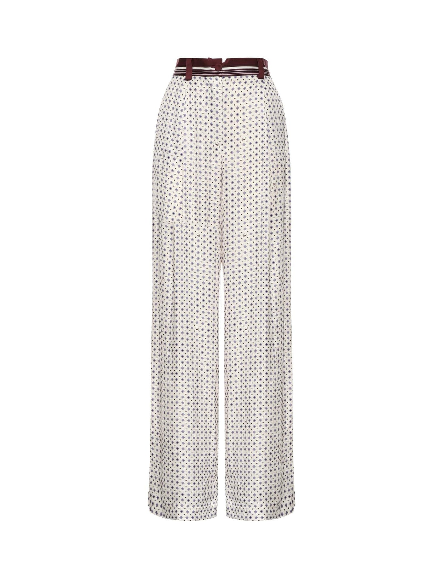 Pantaloni con motivo cravatteria