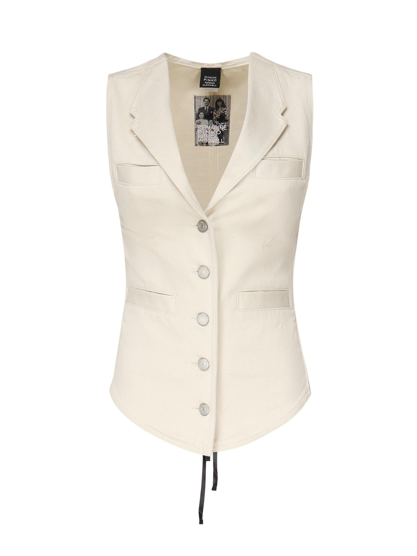 Gilet in drill di cotone