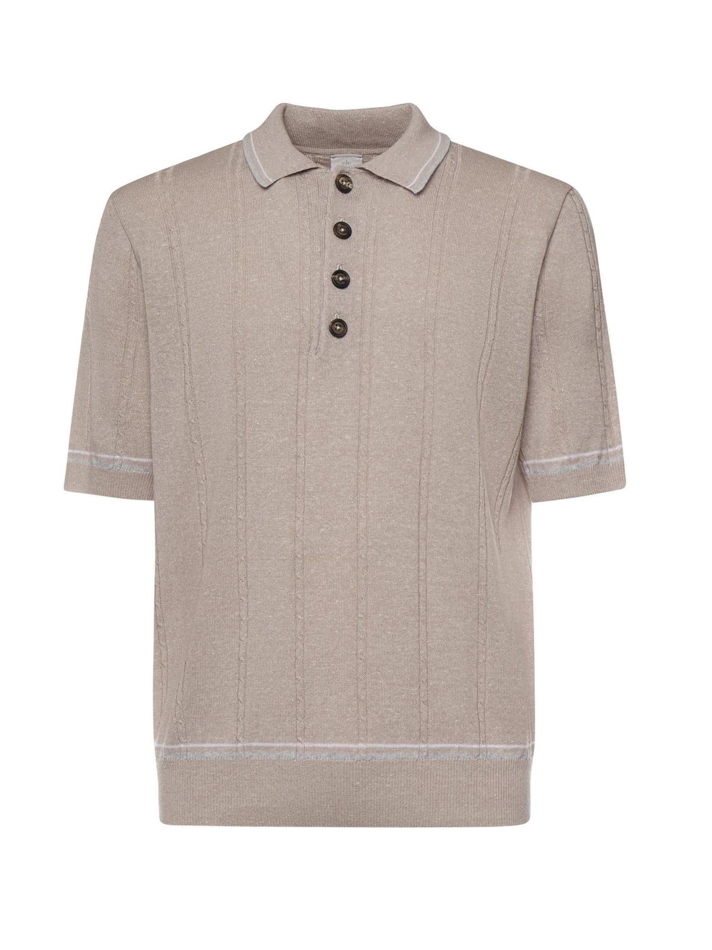 Polo in lino e cotone