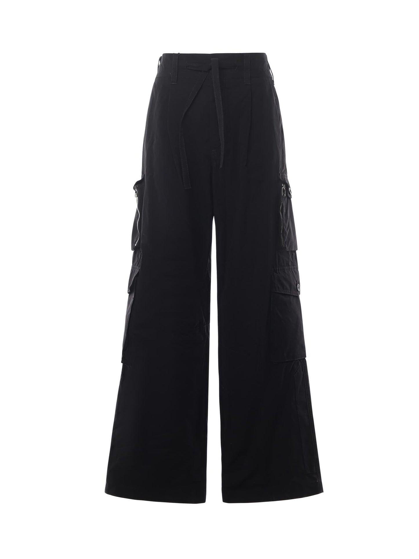 Pantaloni cargo in faille