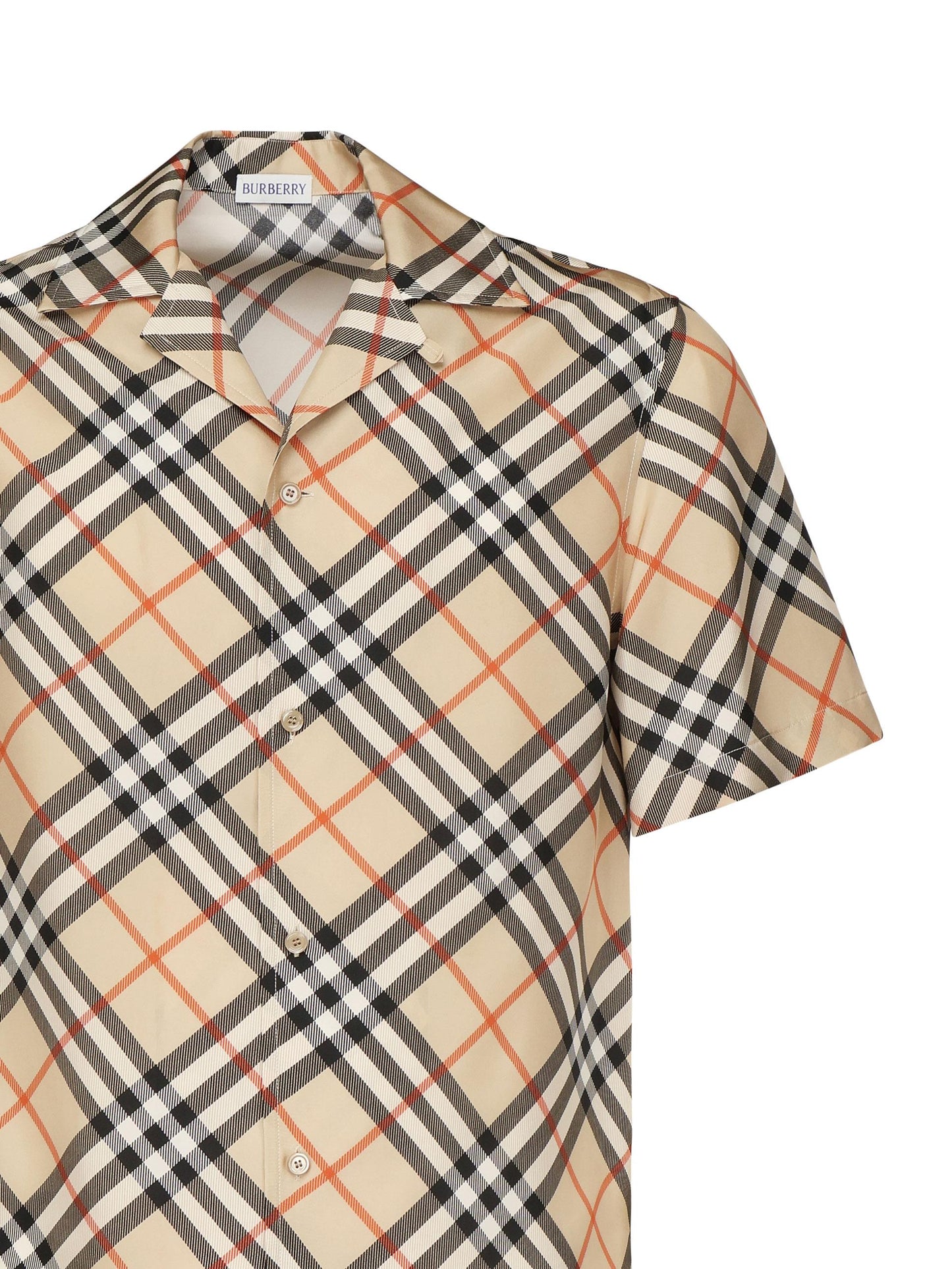 Camicia Check in seta