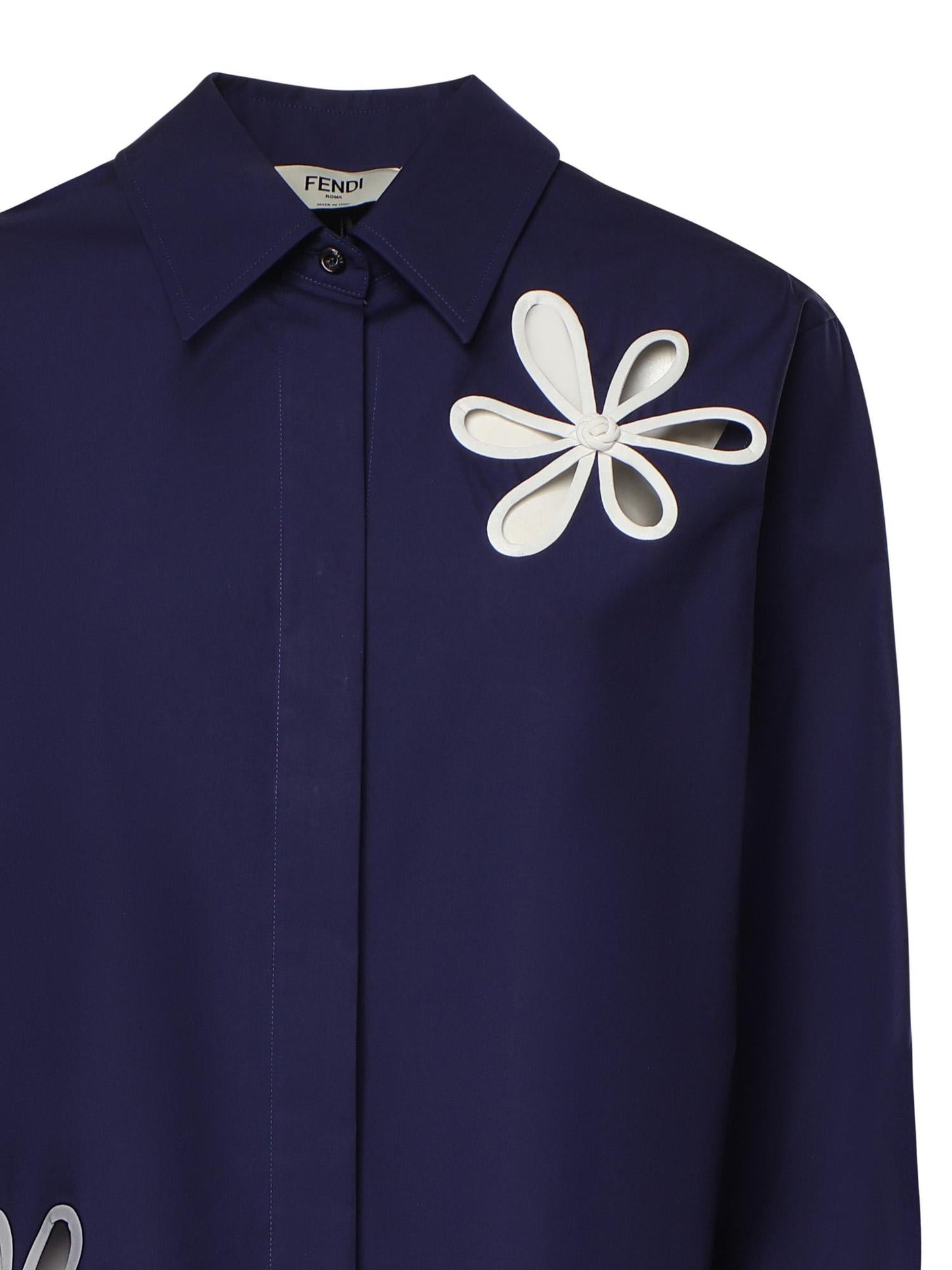 Camicia in popeline Fendi Ajour